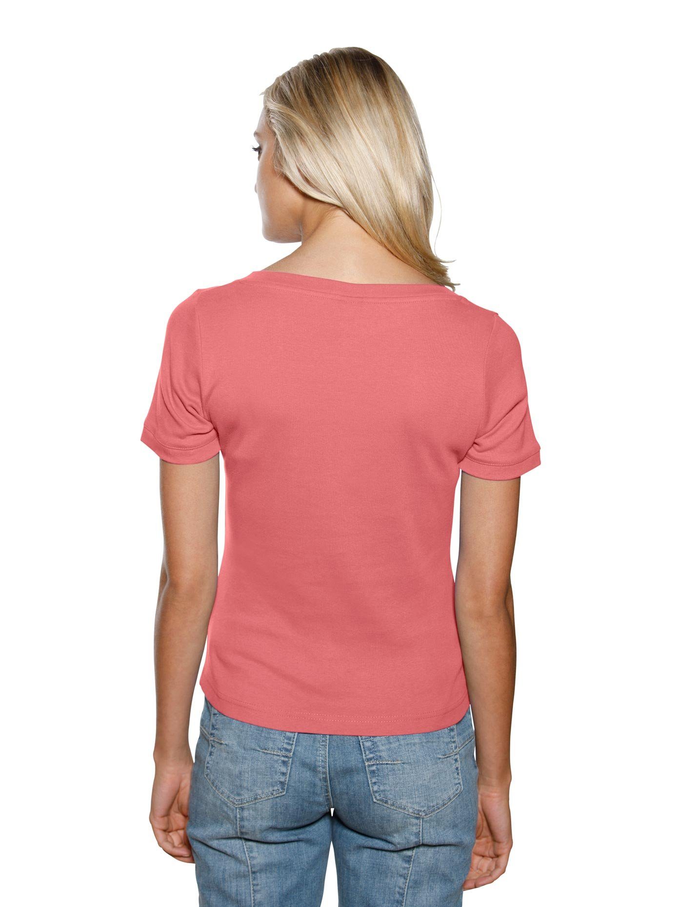 heine Shirt met korte mouwen Shirt met carréhals (1-delig)