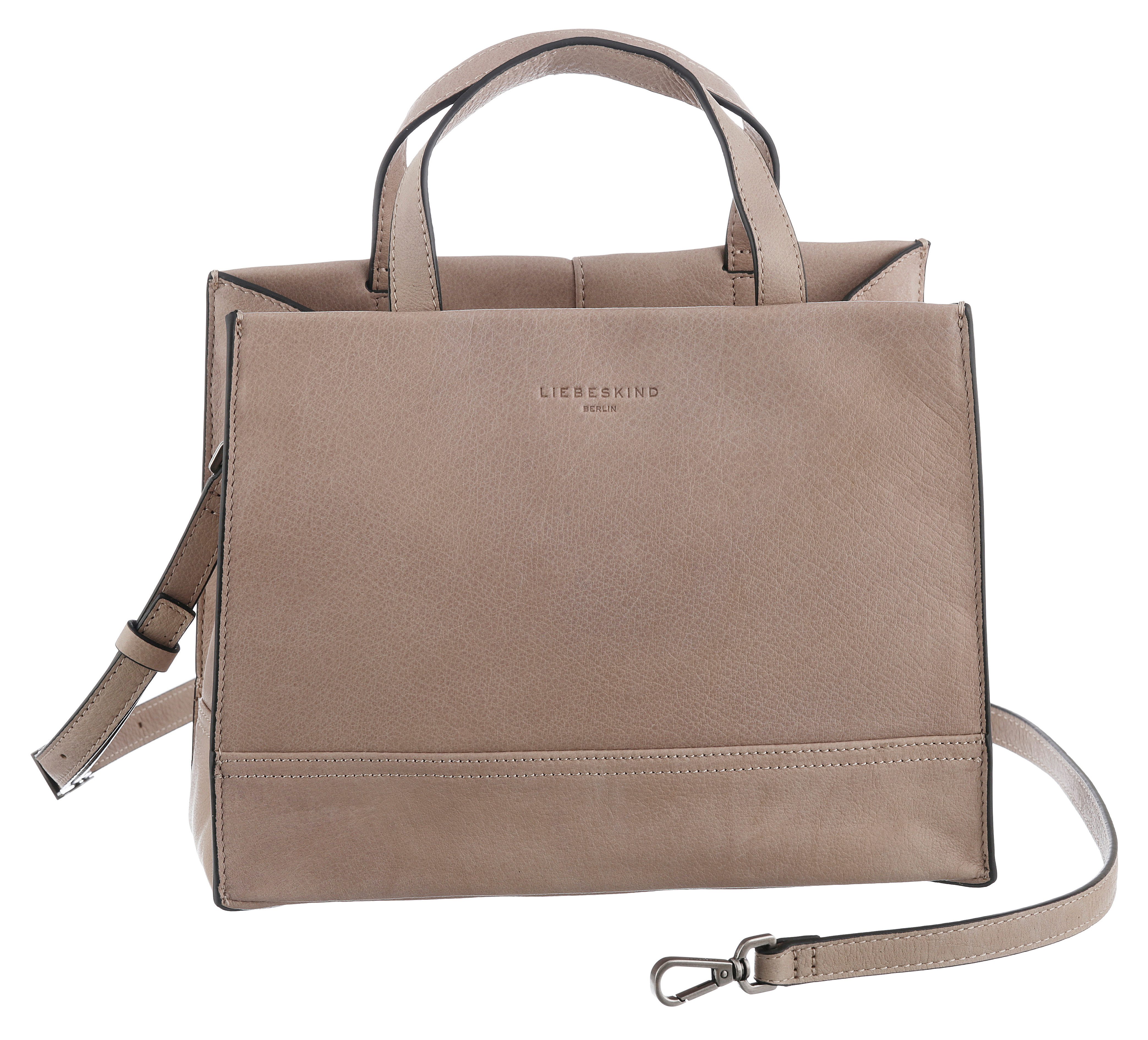 Liebeskind Berlin Tas Satchel M LOU 2 3D LEATHER dames tassen maat 20,5 cm grijs