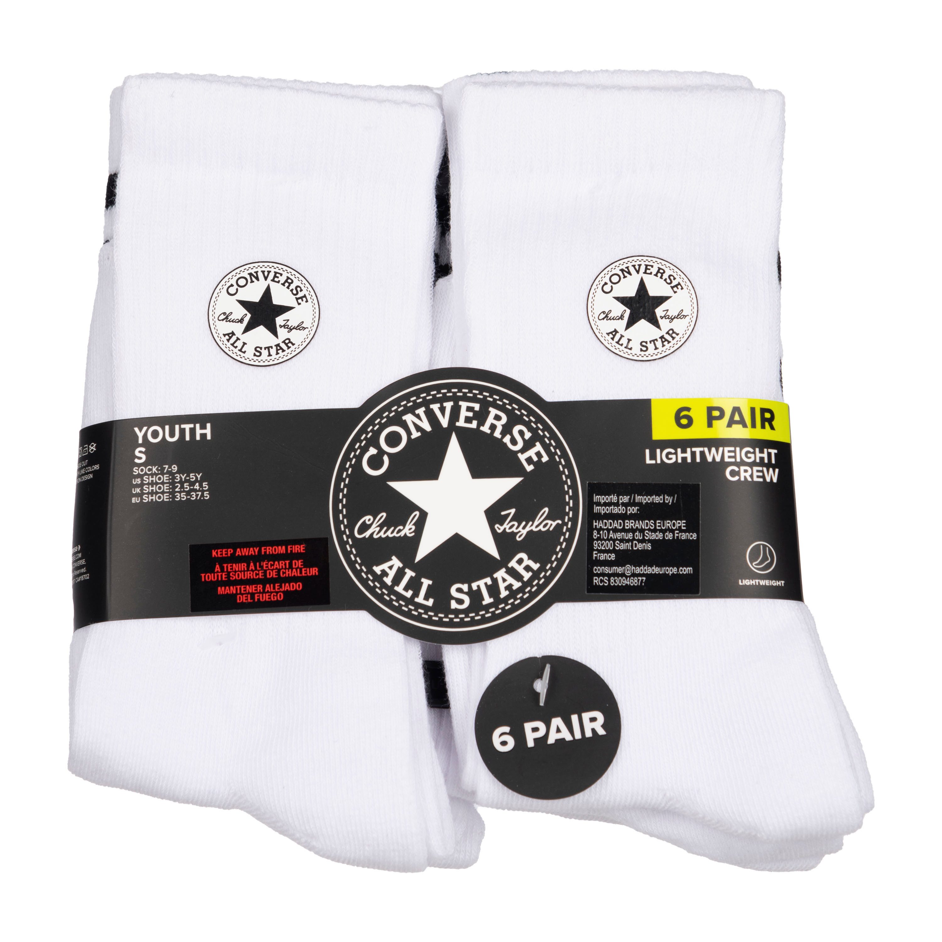 Converse Sportsokken CHUCKPATCH COTTON 6PK CREW (6 paar)
