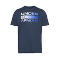 under armour t-shirt ua team issue wordmark ss blauw