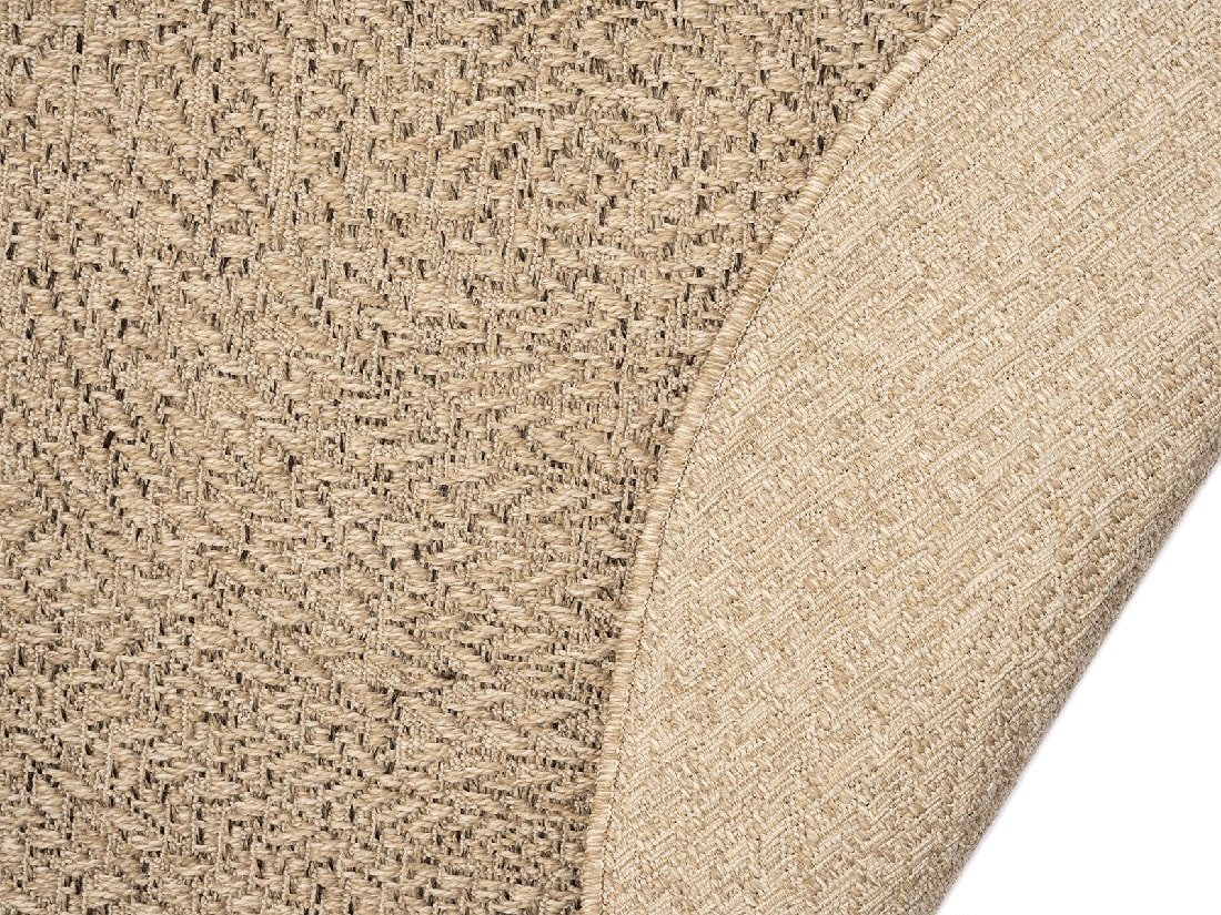 The carpet Vloerkleed Kansas moderne robuuste in- en outdoor tapijt jute look