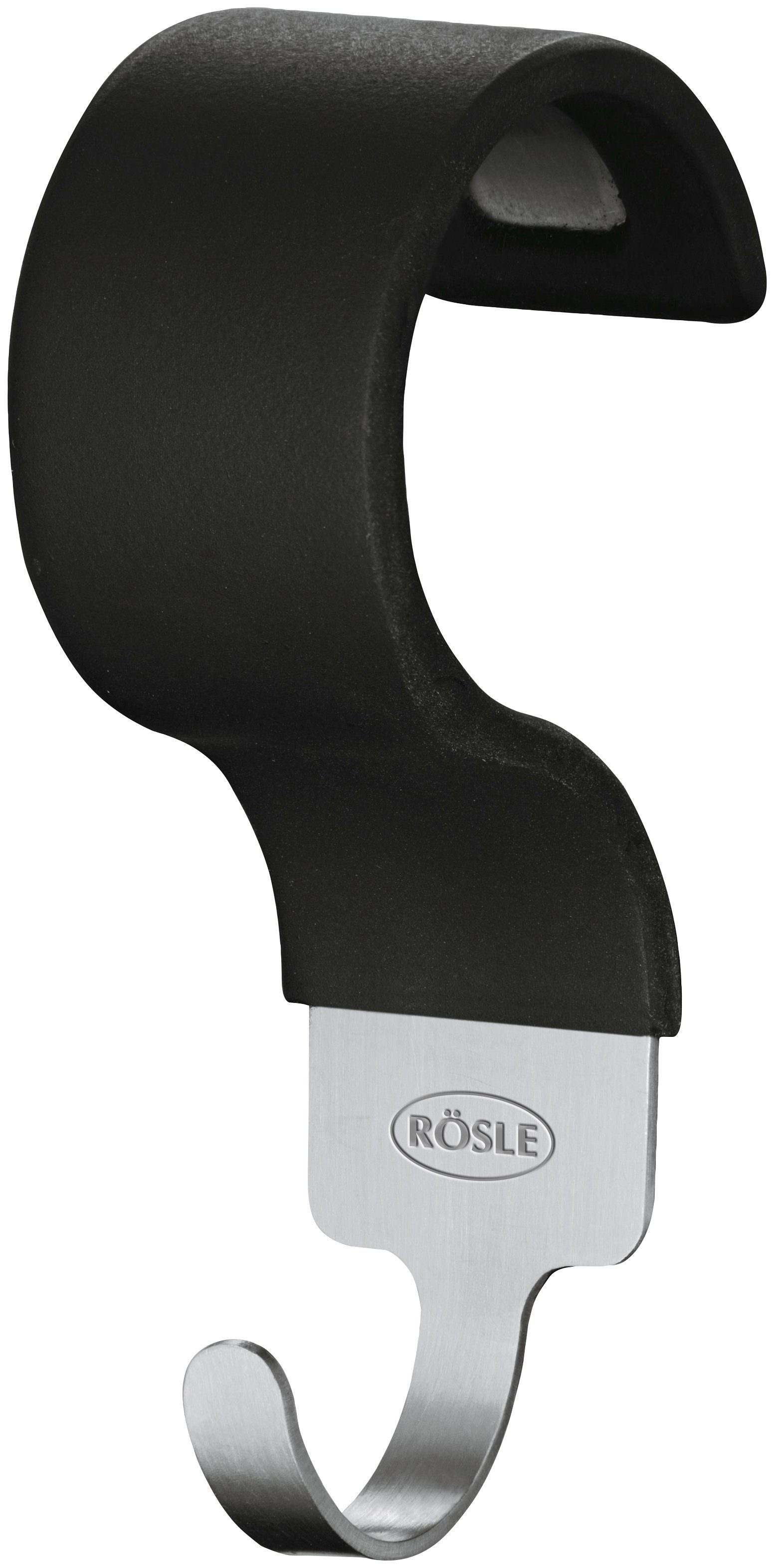ROESLE Barbecuebestekhaak No.1, 25024, roestvrij staal 18/10 voor rösle kogelgrill no.1 f50/f60/f50 air/f60 air/g60, siliconen (5 stuks)