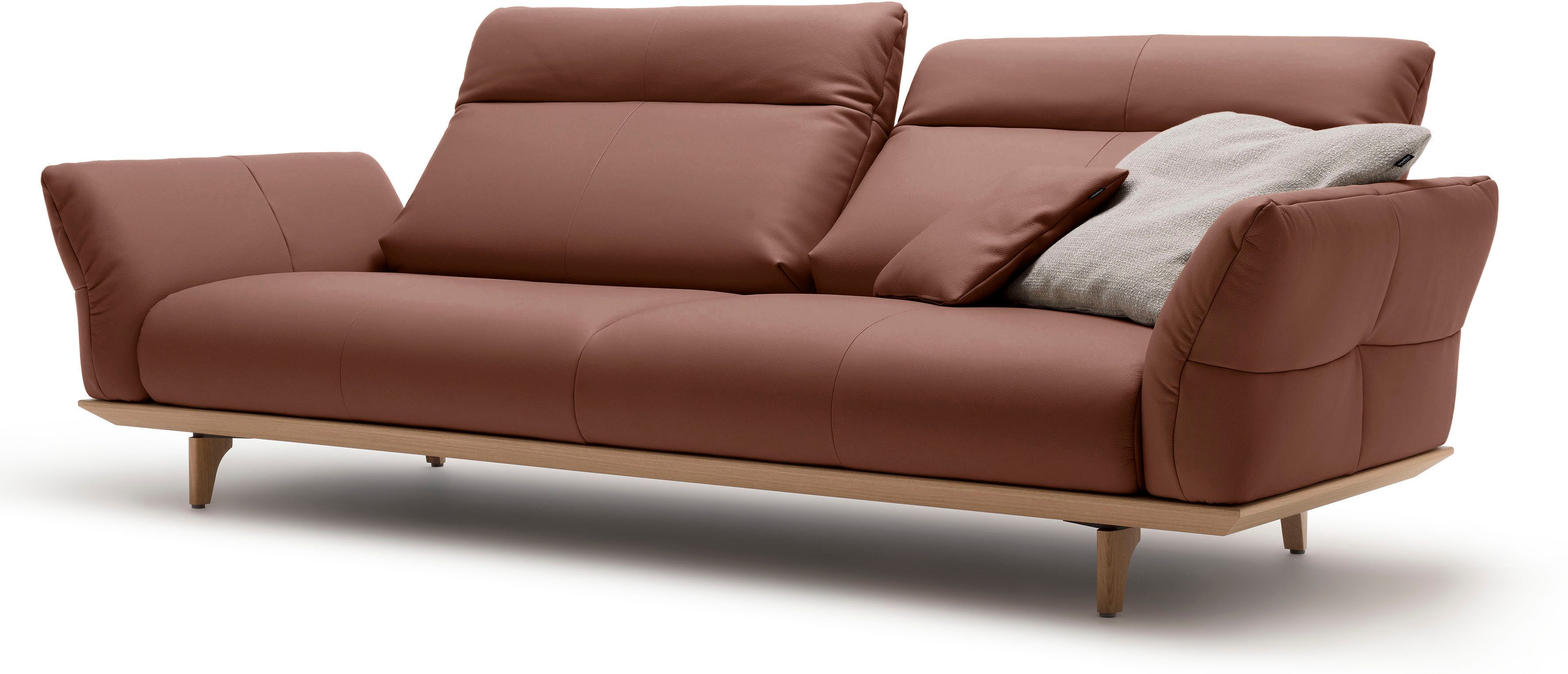 Creation BY ROLF BENZ 3,5-zitsbank CR.460 Onderstel in eiken, poten in natuurlijk eiken, breedte 228 cm