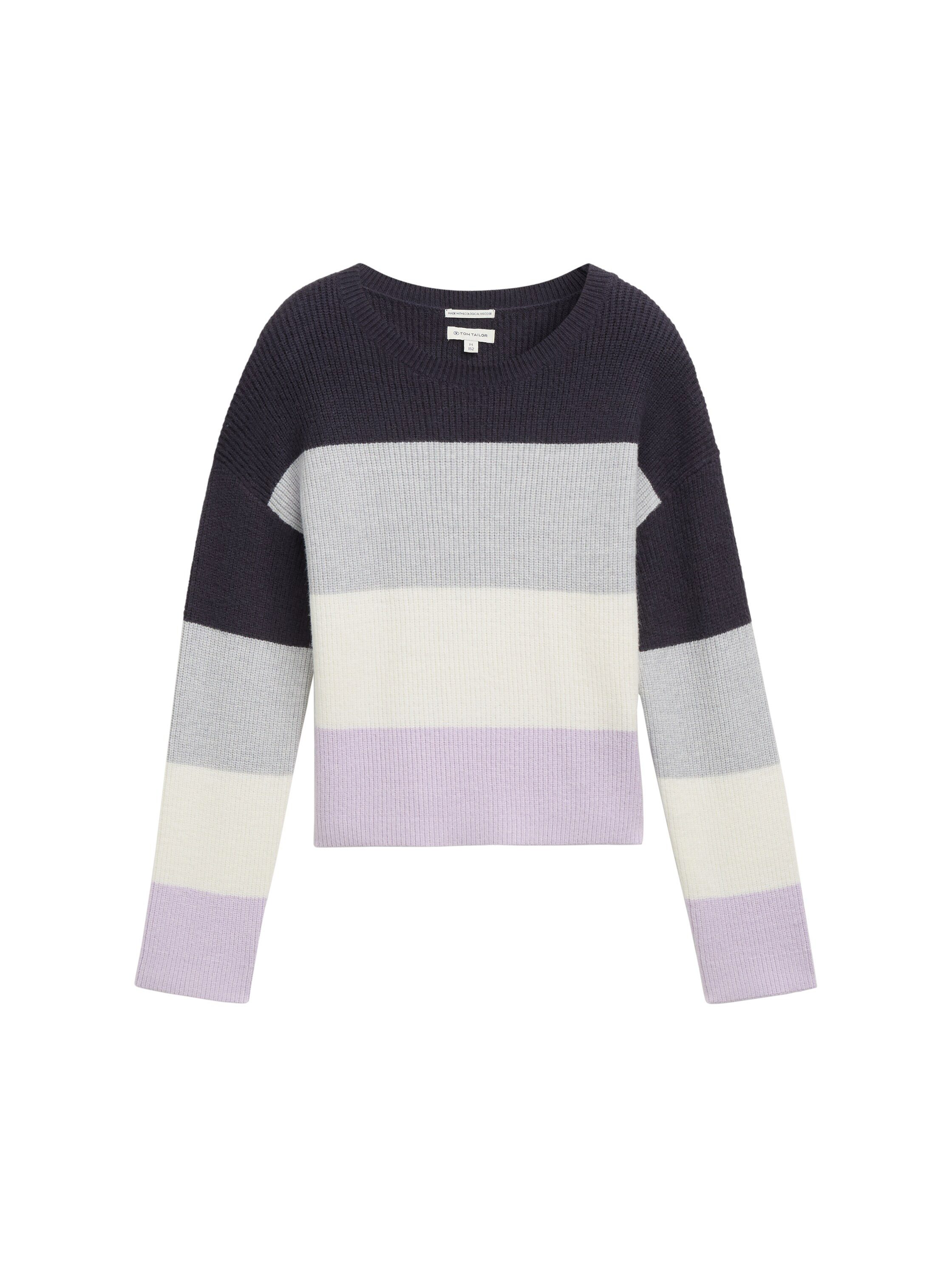 Tom Tailor Gebreide trui met colourblocking jongens truien maat 140 zwart