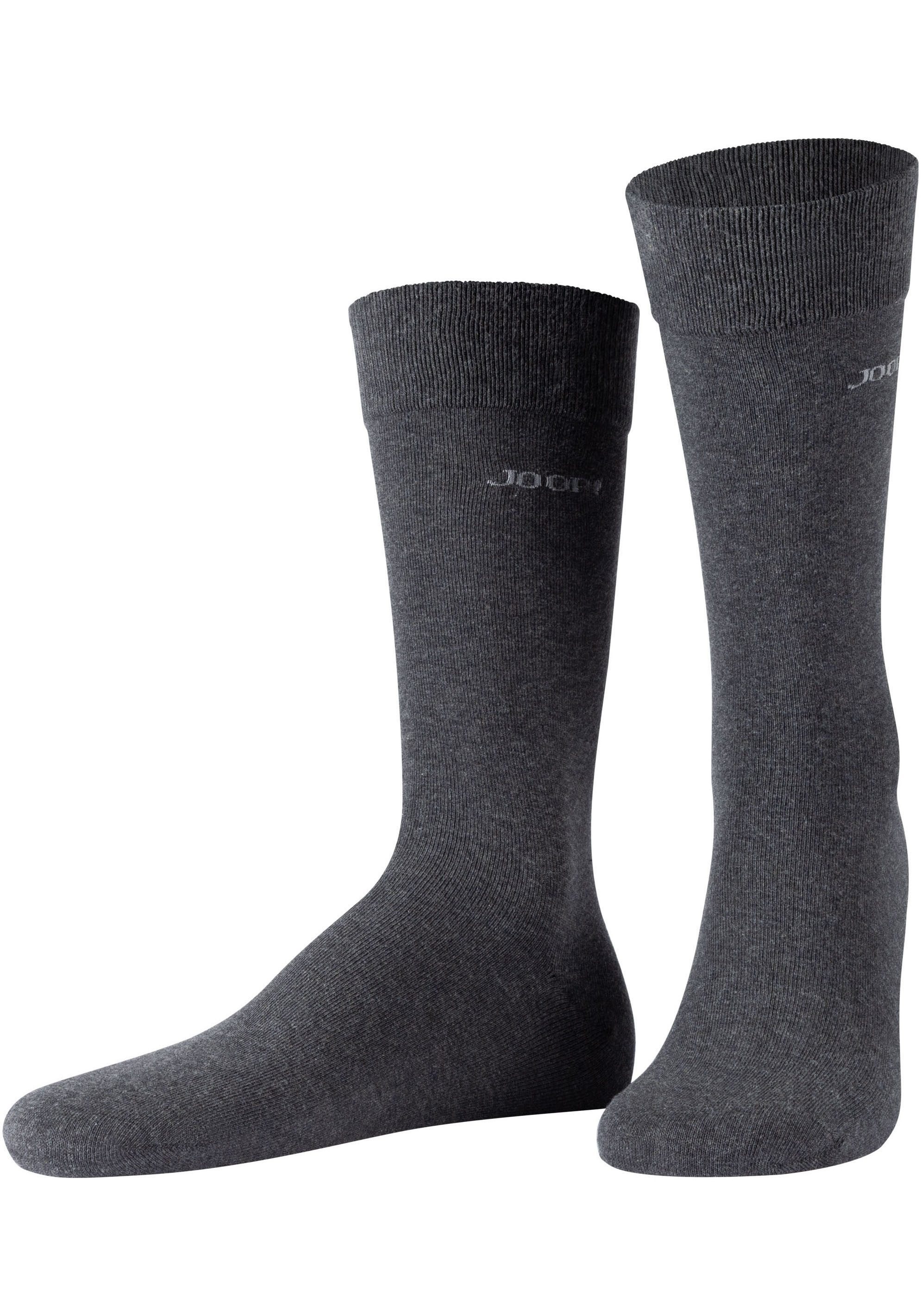 JOOP! Sokken Premium Essentials, versterkte hiel, duurzame teen (Set van 4)