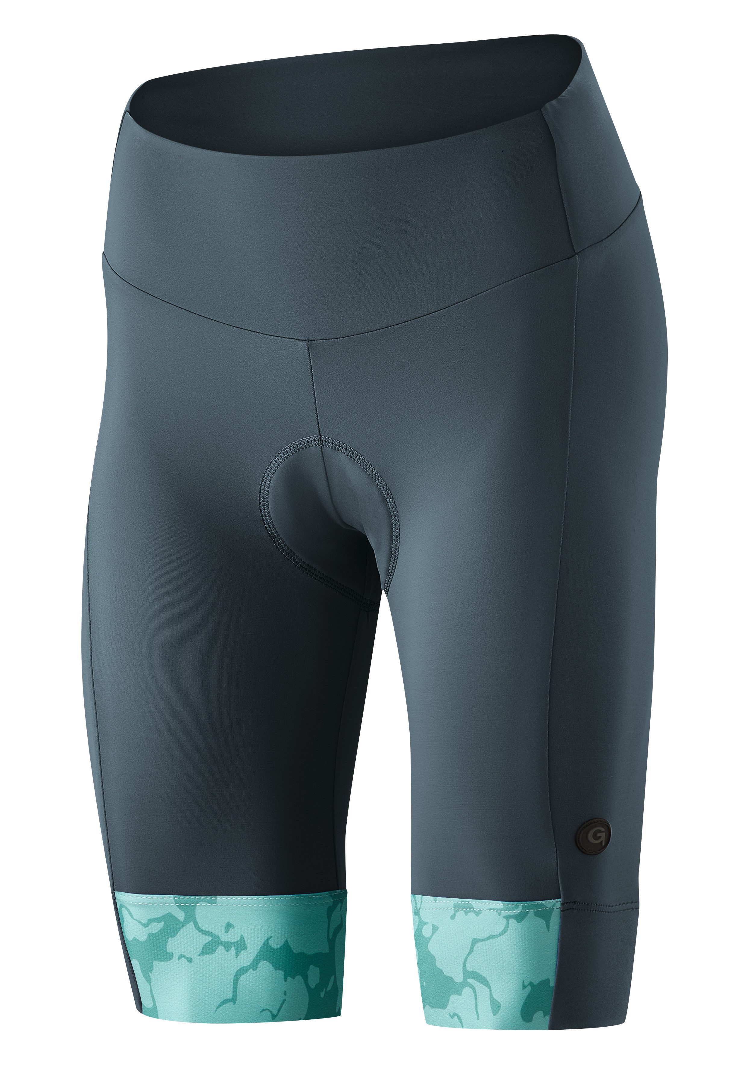 Gonso Fietsbroek Essential Shorts Kit W Dames fietspants met zitkussen, fietspants met comfortband, tight fit