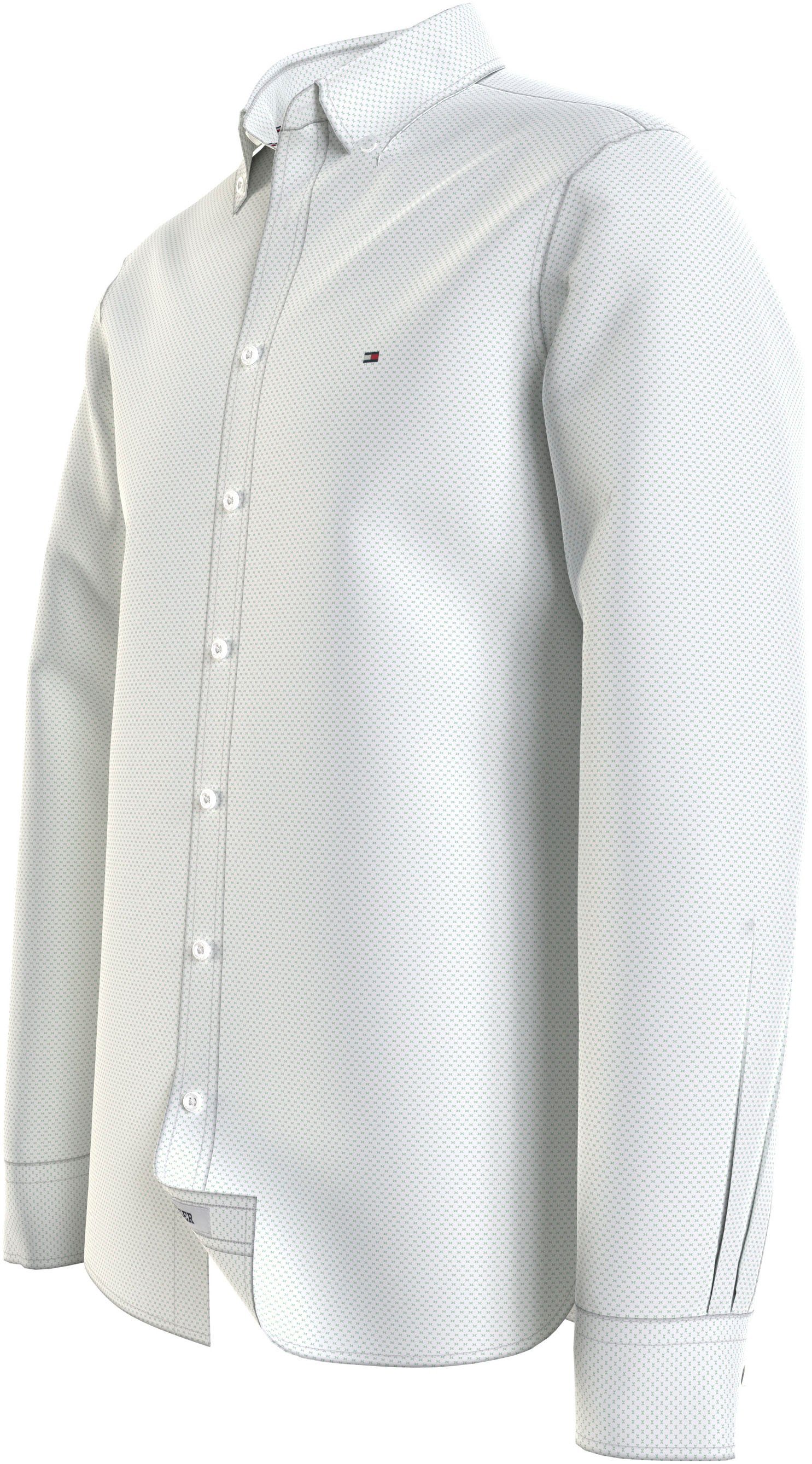 Tommy Hilfiger Overhemd met lange mouwen FLEX MINI PRINT SF SHIRT