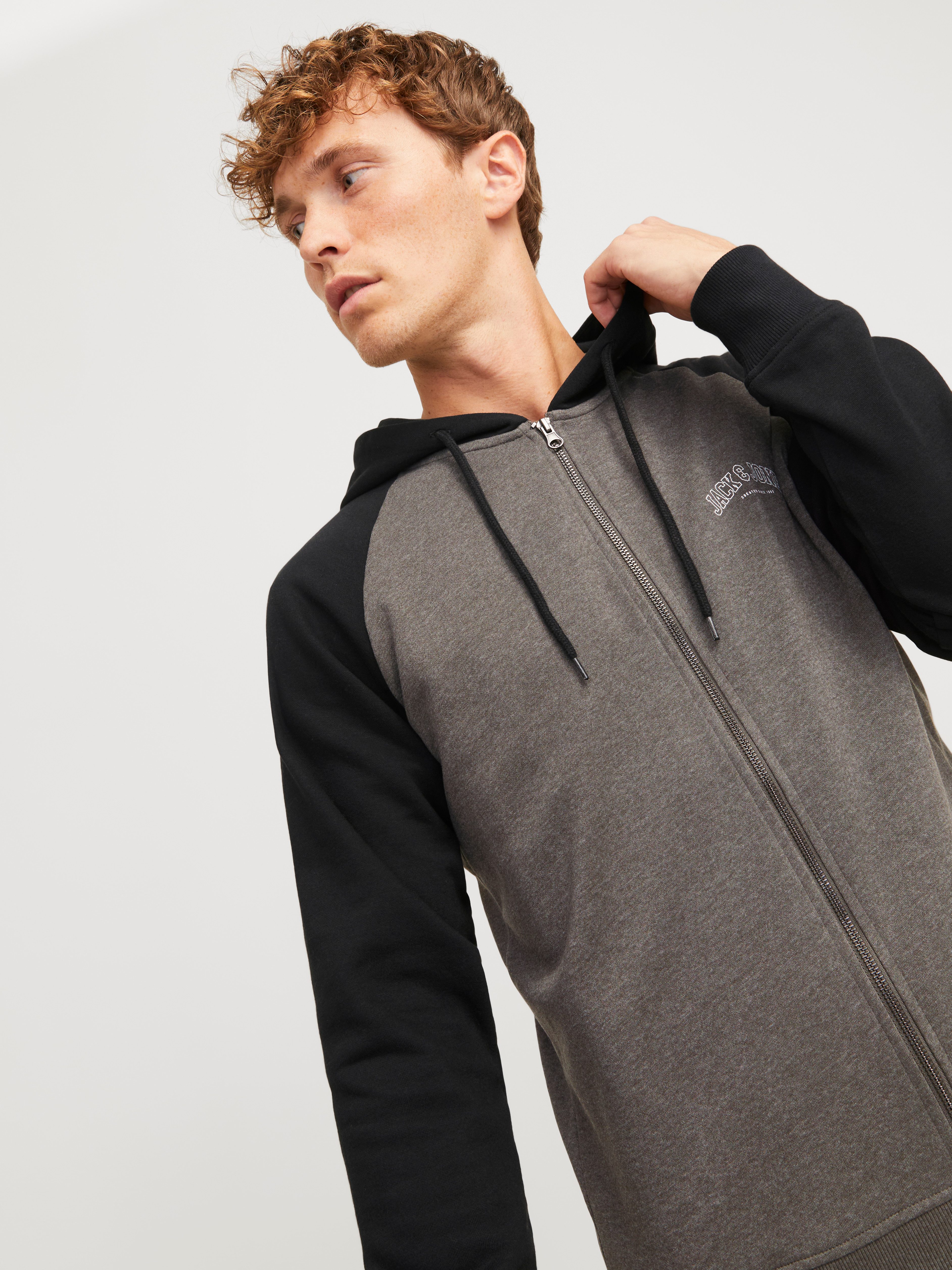Jack & Jones Capuchonsweatvest JJRICKY SWEAT ZIP HOOD