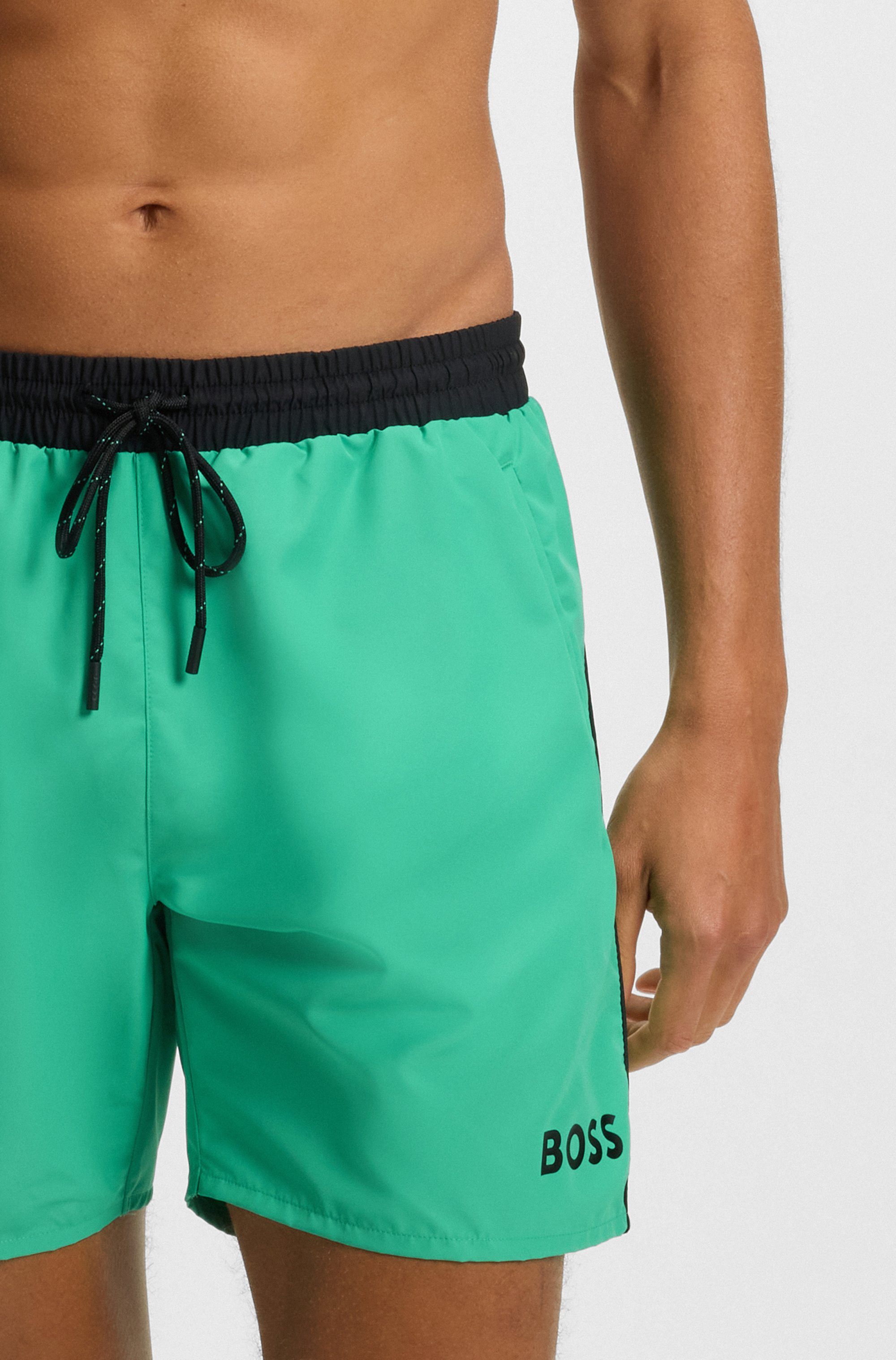 BOSS Zwemshort Starfish met contraststrepen