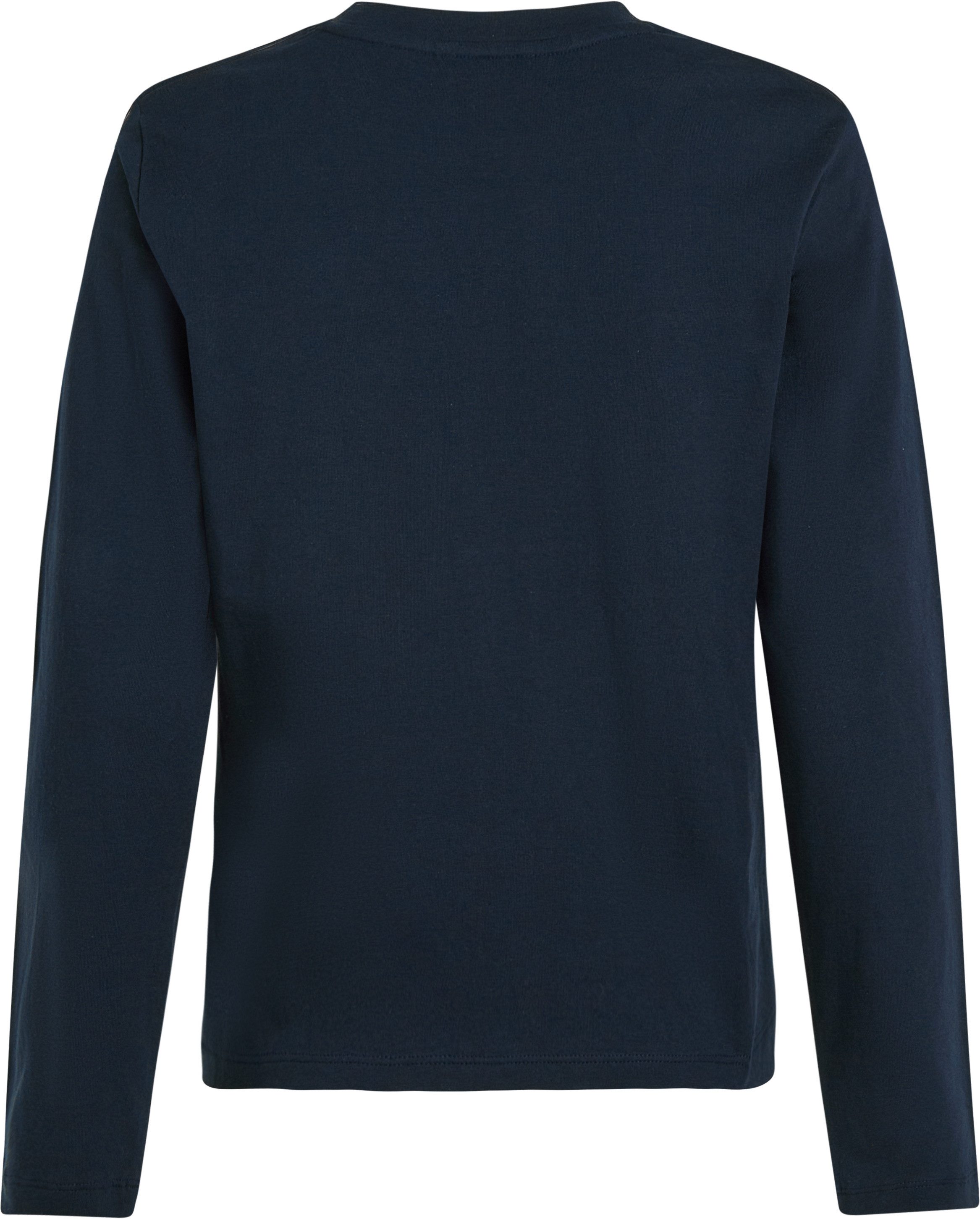 Tommy Hilfiger Shirt met lange mouwen REG CORP LOGO C-NK LS met een logo-opschrift