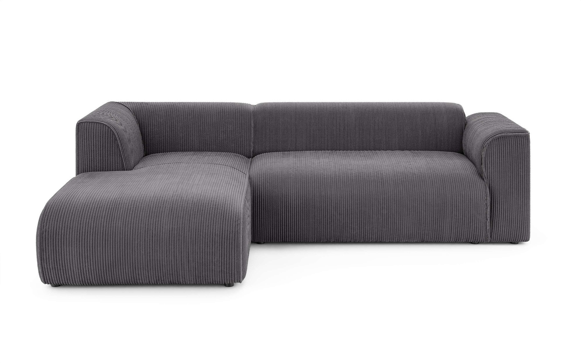 INOSIGN Hoekbank MERID L-vorm (257 cm), tijdloos & stijlvol ontwerp Uitgebreid gepolsterd, in cord, chenille en structuur