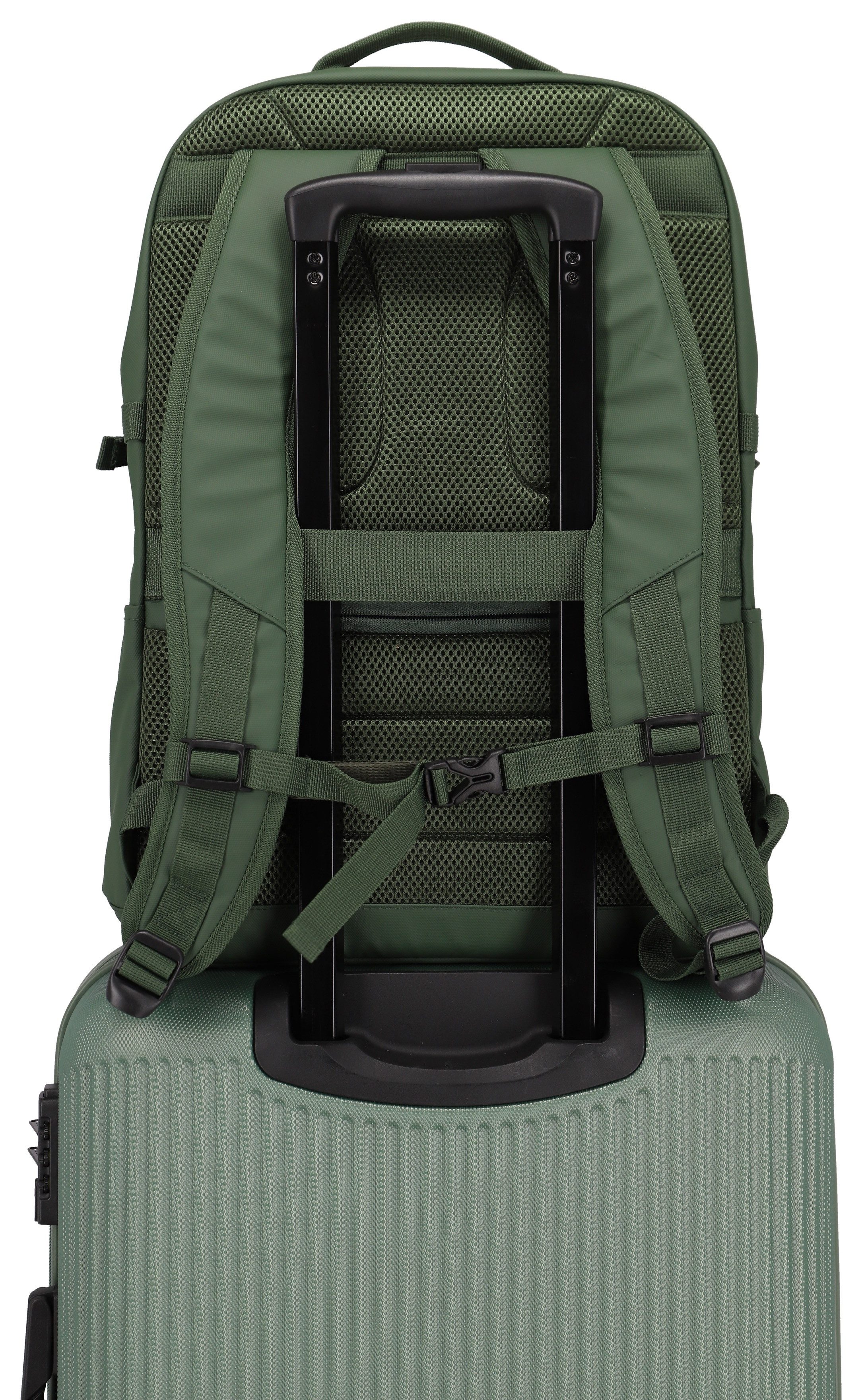 travelite Vrijetijdsrugzak BASICS rugzak zeildoek Schoolrugzak werkrugzak reiserugzak met 15 6 inch laptopvak