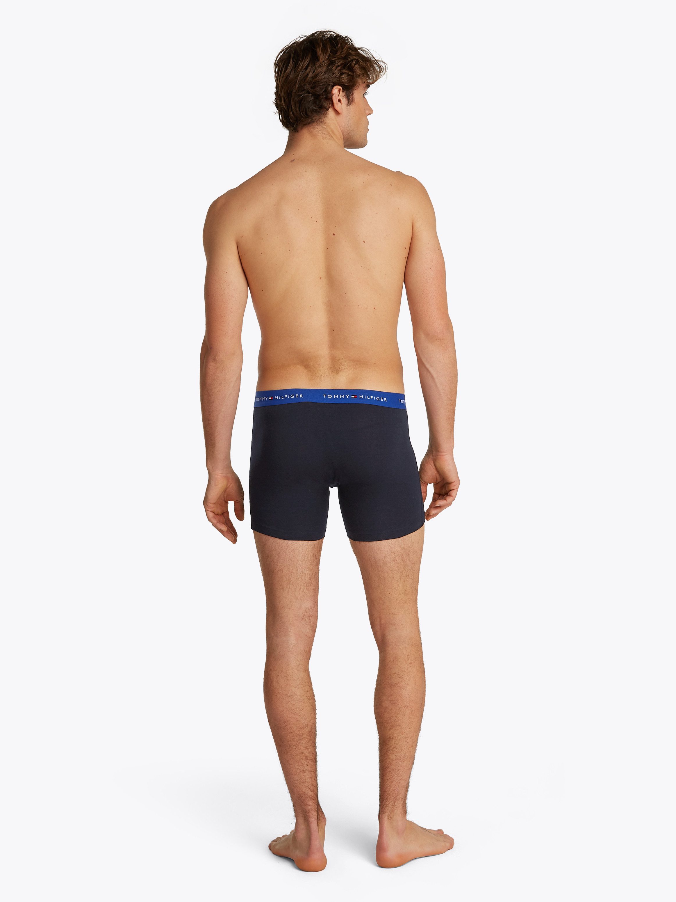Tommy Hilfiger Underwear Boxershort 3P BOXER BRIEF WB met contrasterende logo-band (3 stuks)