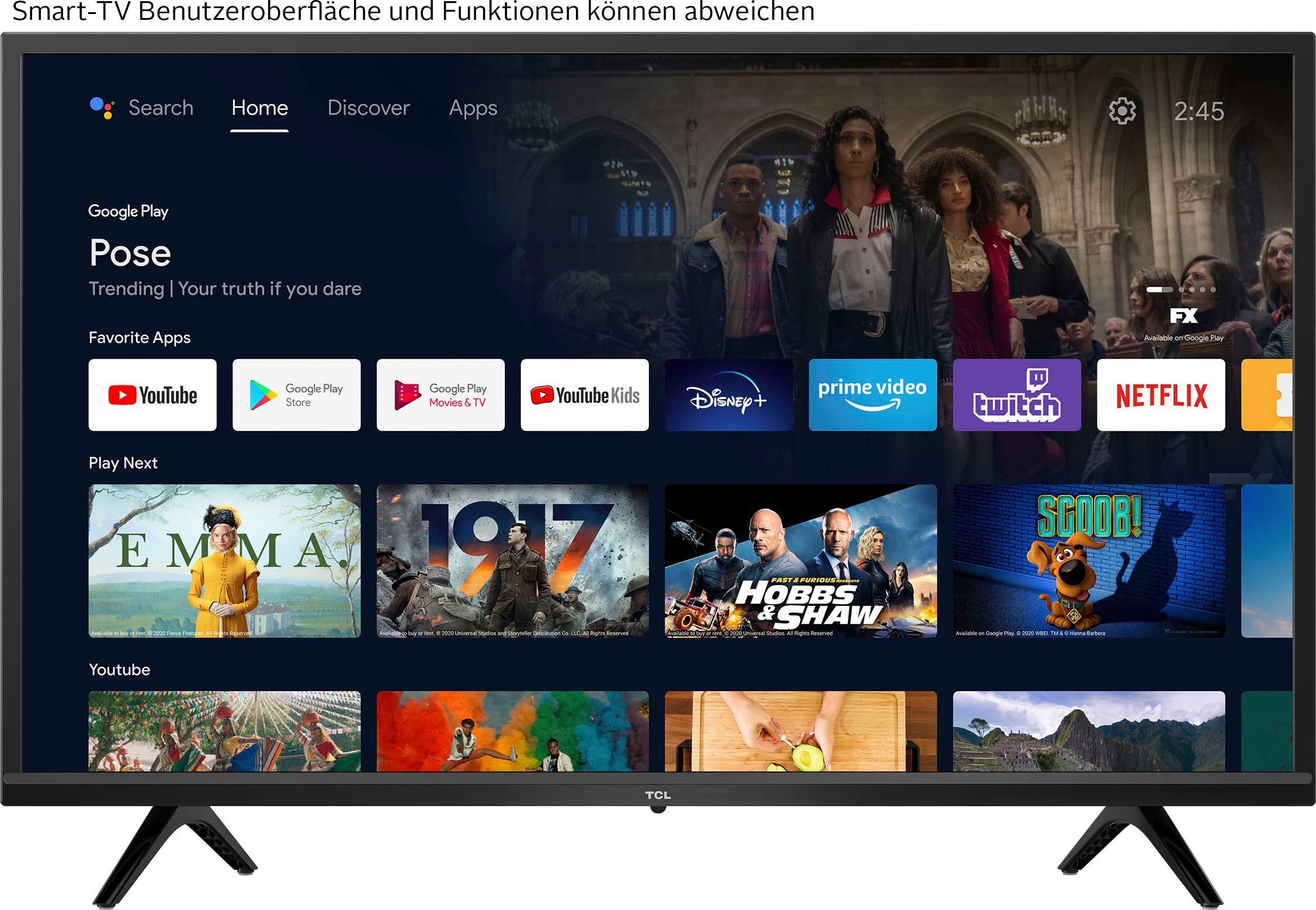 TCL Led-TV 32S5203, 81 cm / 32", HD ready, Smart TV - Android TV