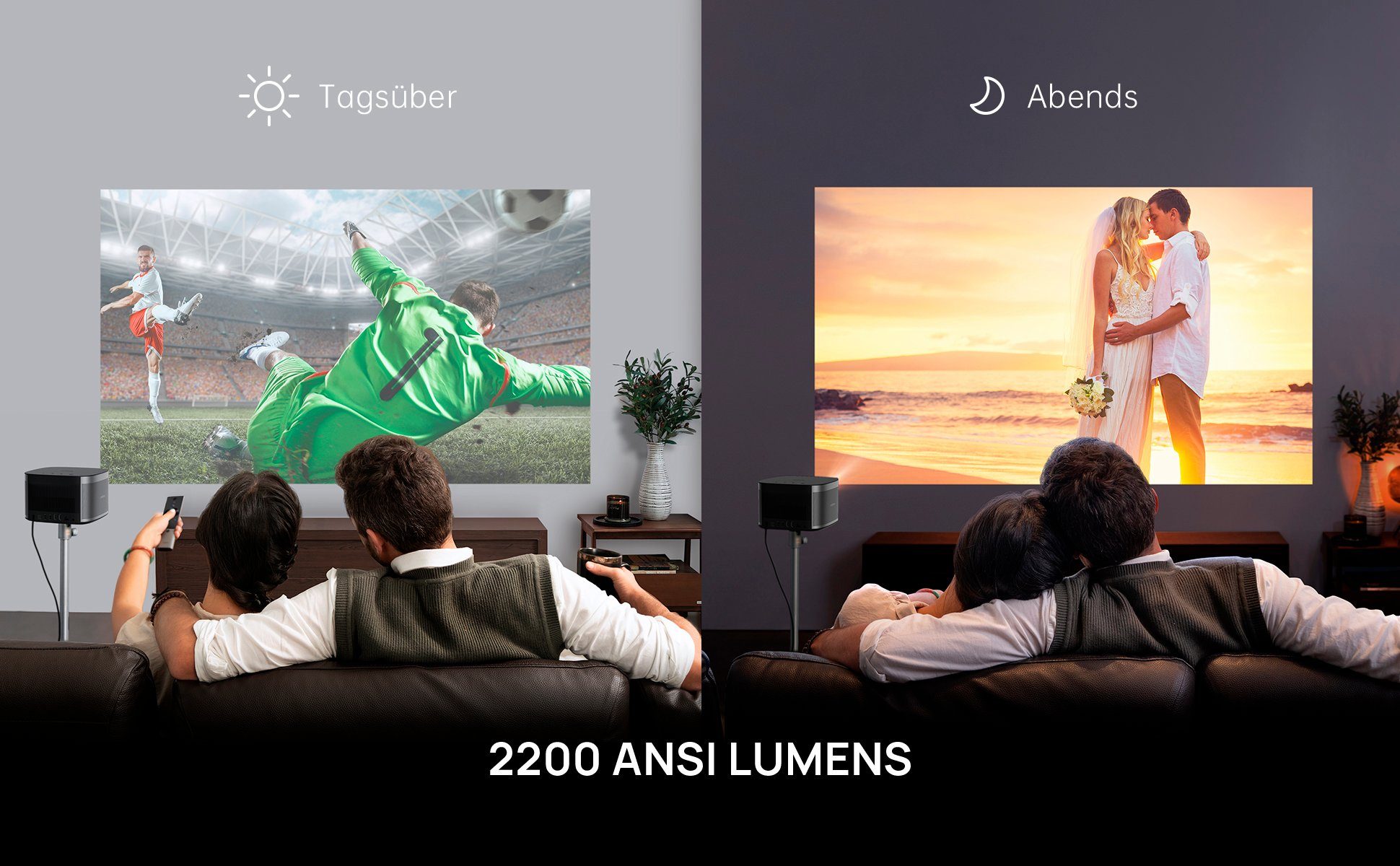 Full 2200 | de Smart online HD, auto. XGIMI ansi-lumen, OTTO Beamer winkel beamer, Horizon Keystone in