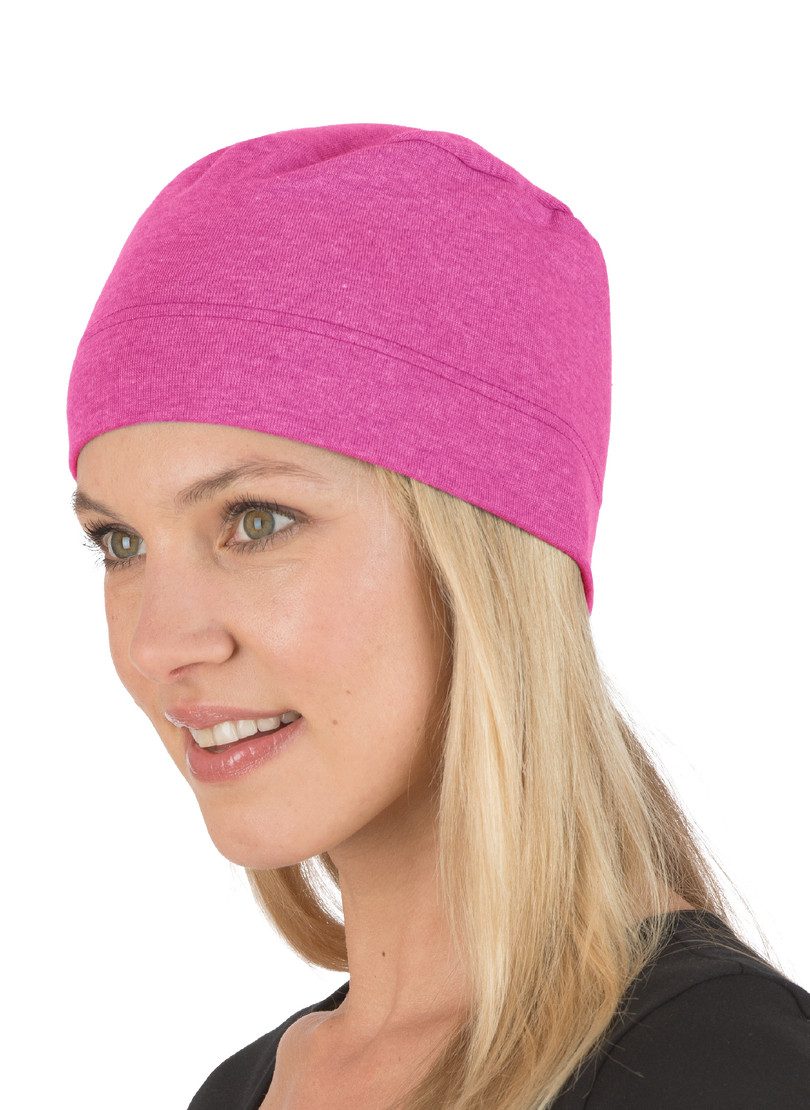 Trigema Gebreide muts TRIGEMA Soft-Cap (1 stuk) mutsen maat 900 paars