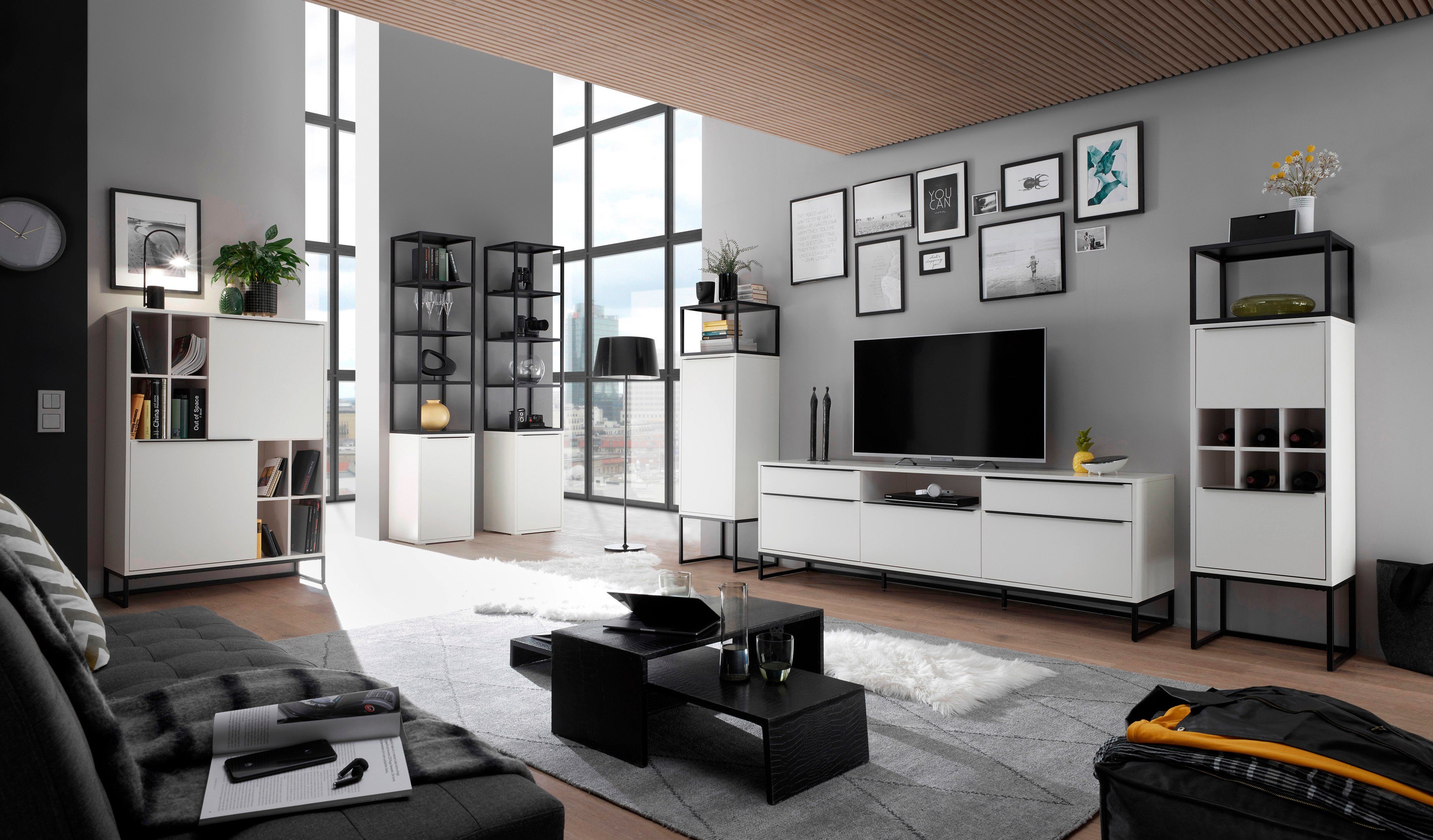 MCA furniture Highboard Lille Breedte ca. 100 cm