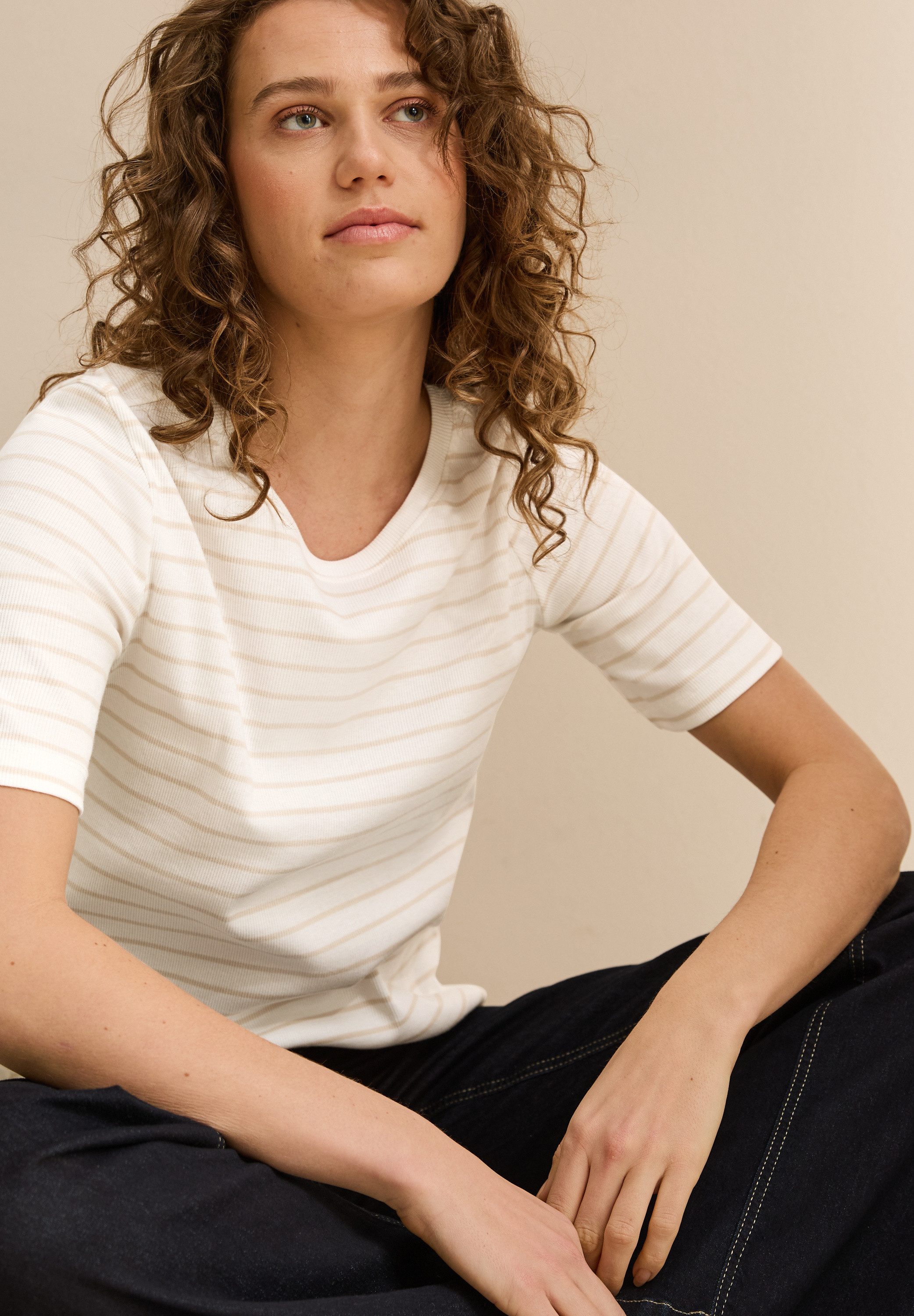 Cecil T-shirt met streepmotief