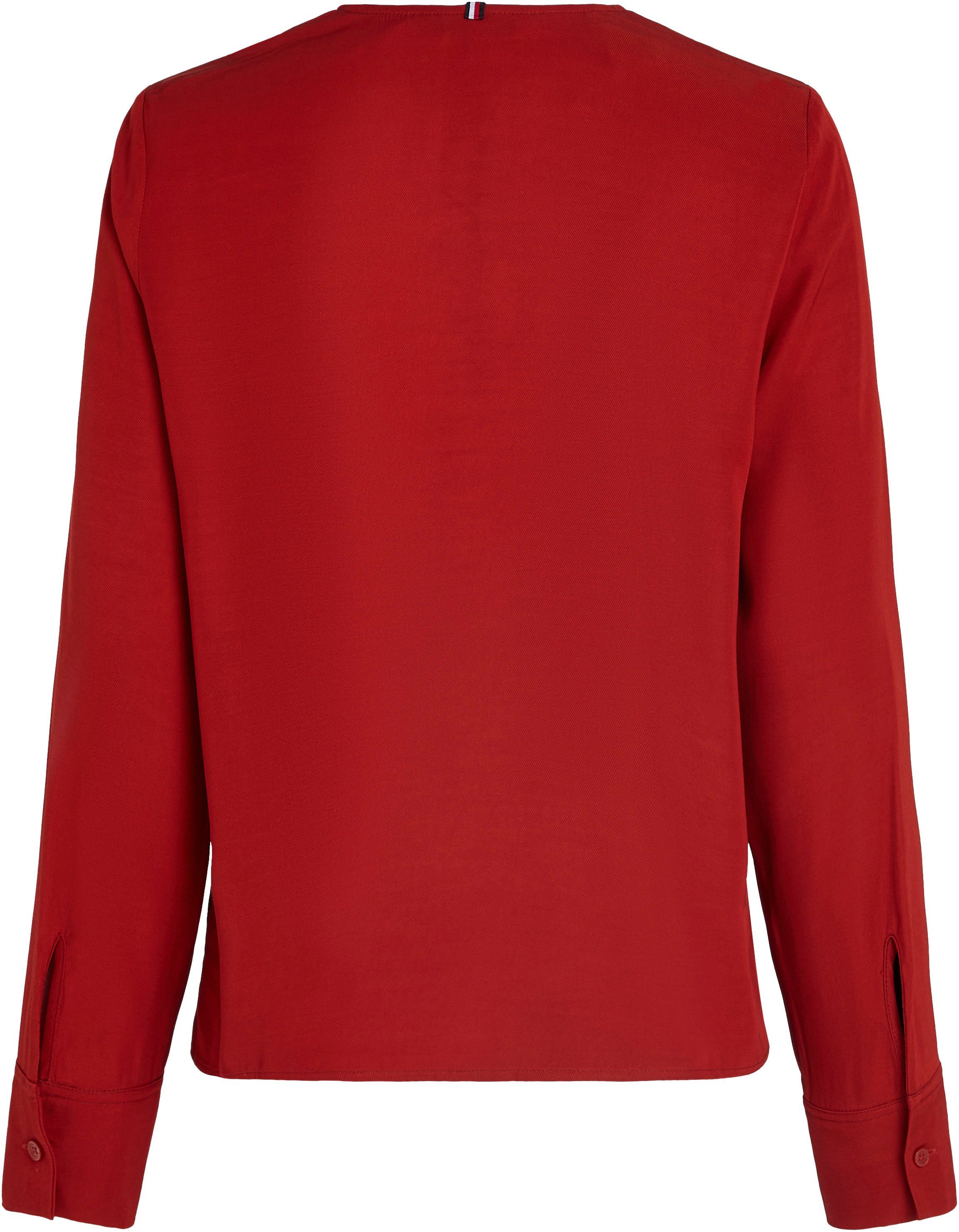 Tommy Hilfiger Klassieke blouse VISCOSE REGULAR V-NECK LS BLOUSE