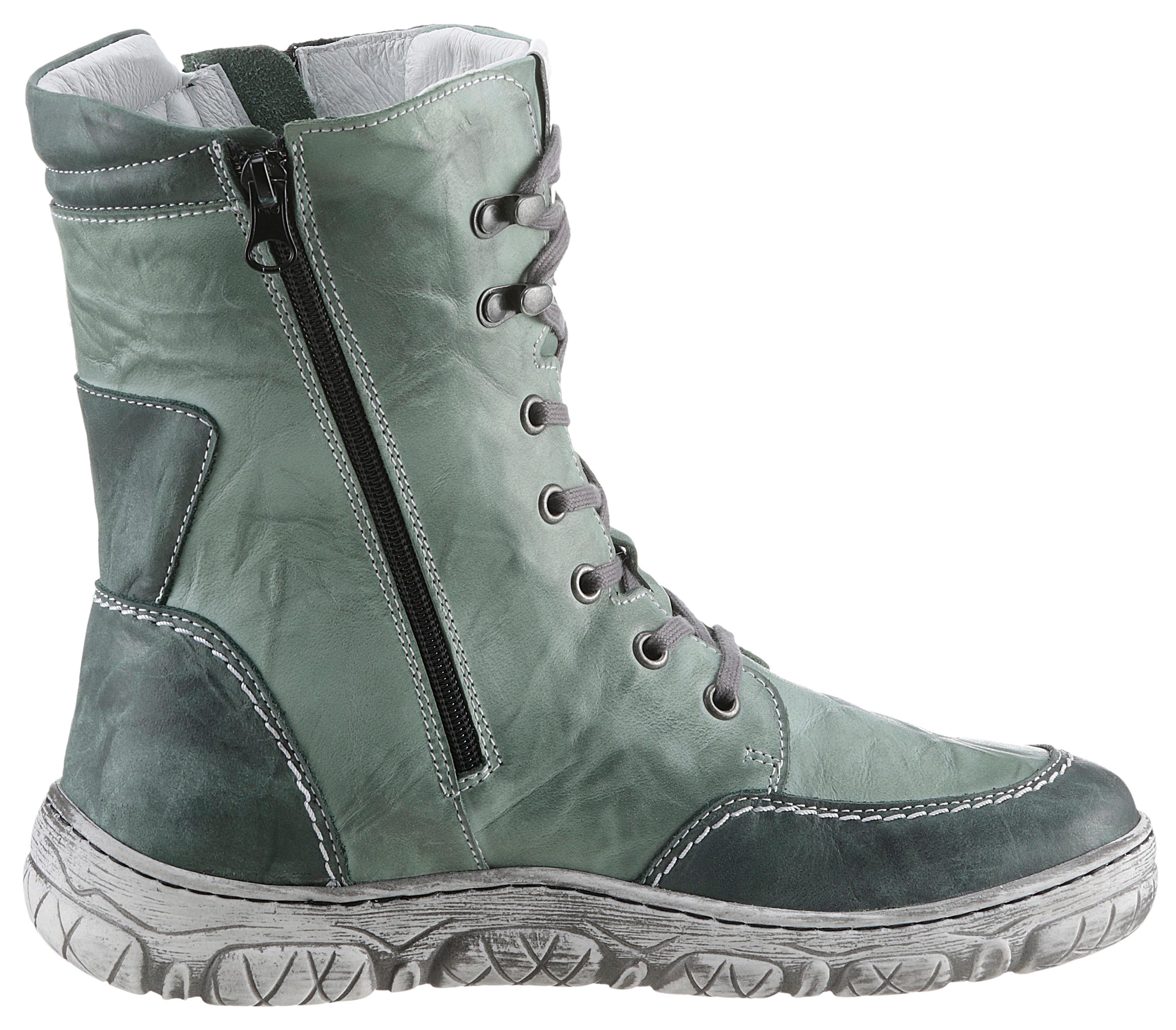 KRISBUT Winterlaarzen Veterschoenen, comfort schoenen, laarzen in breedte: wijd