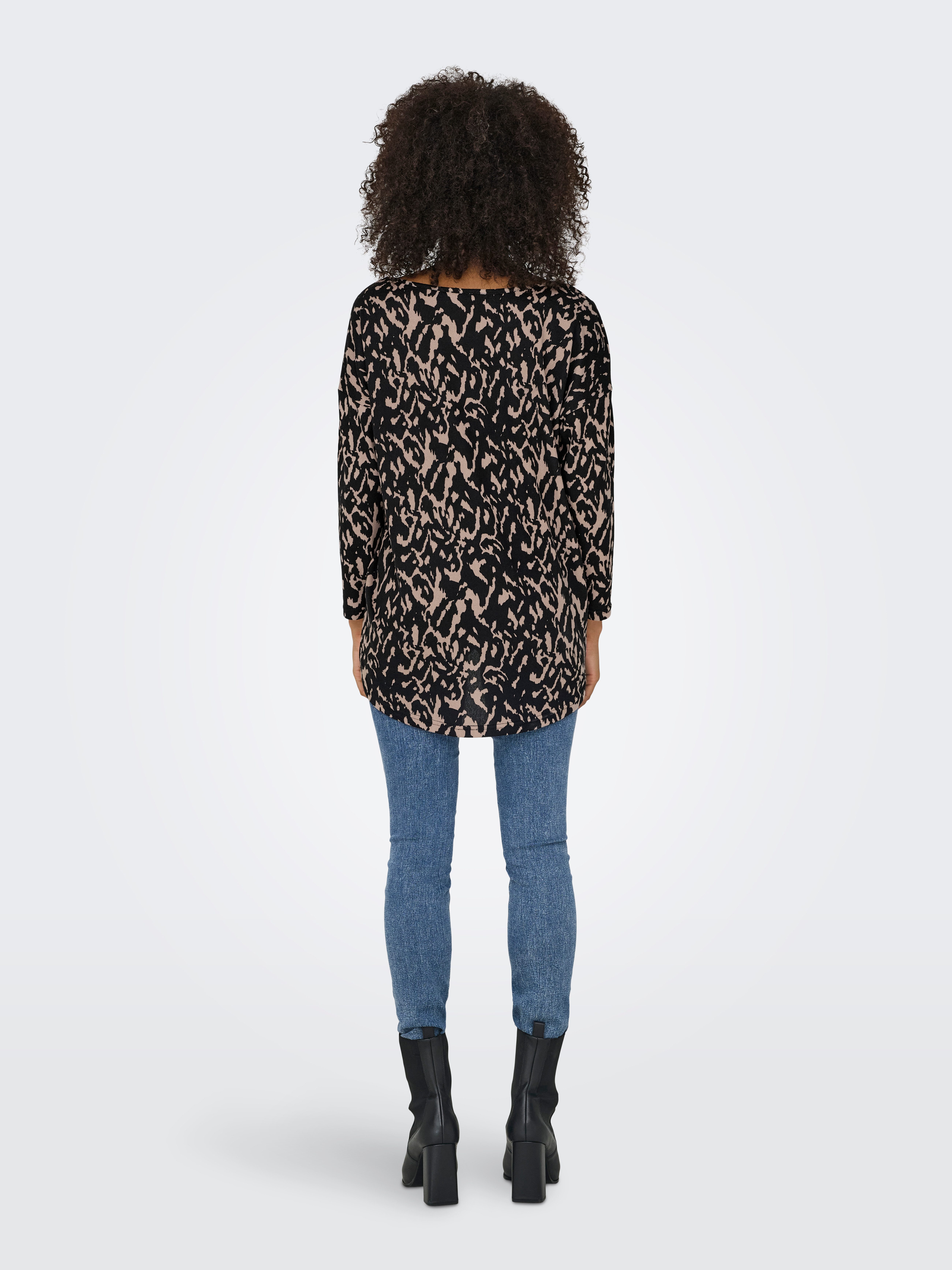 Only Shirt met 3/4 mouwen ONLELCOS 4/5 AOP TOP JRS