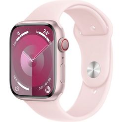 apple smartwatch watch series 9 gps + cellular 45mm aluminium m-l roze