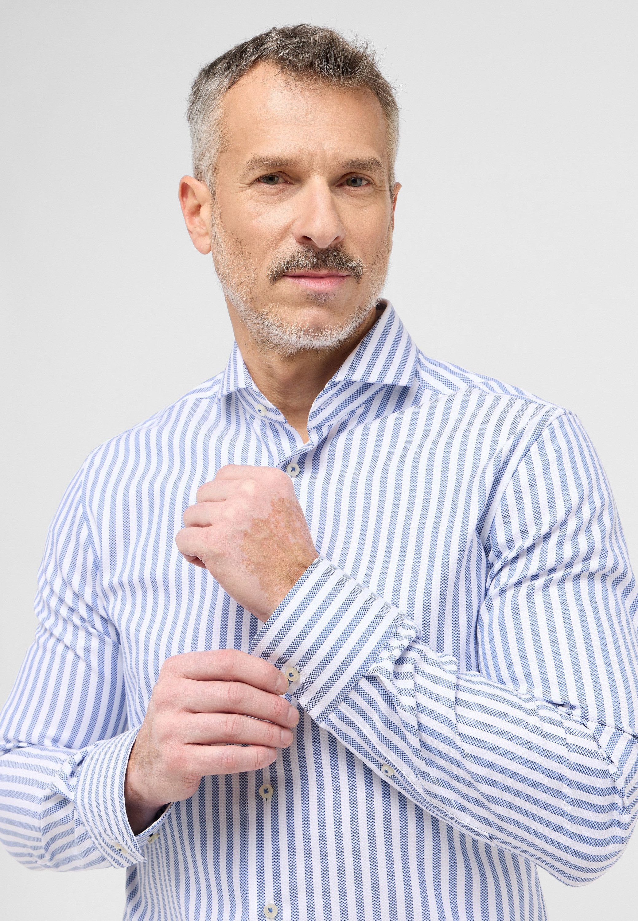 Eterna Overhemd met lange mouwen Slim fit NON IRON (strijkvrij)