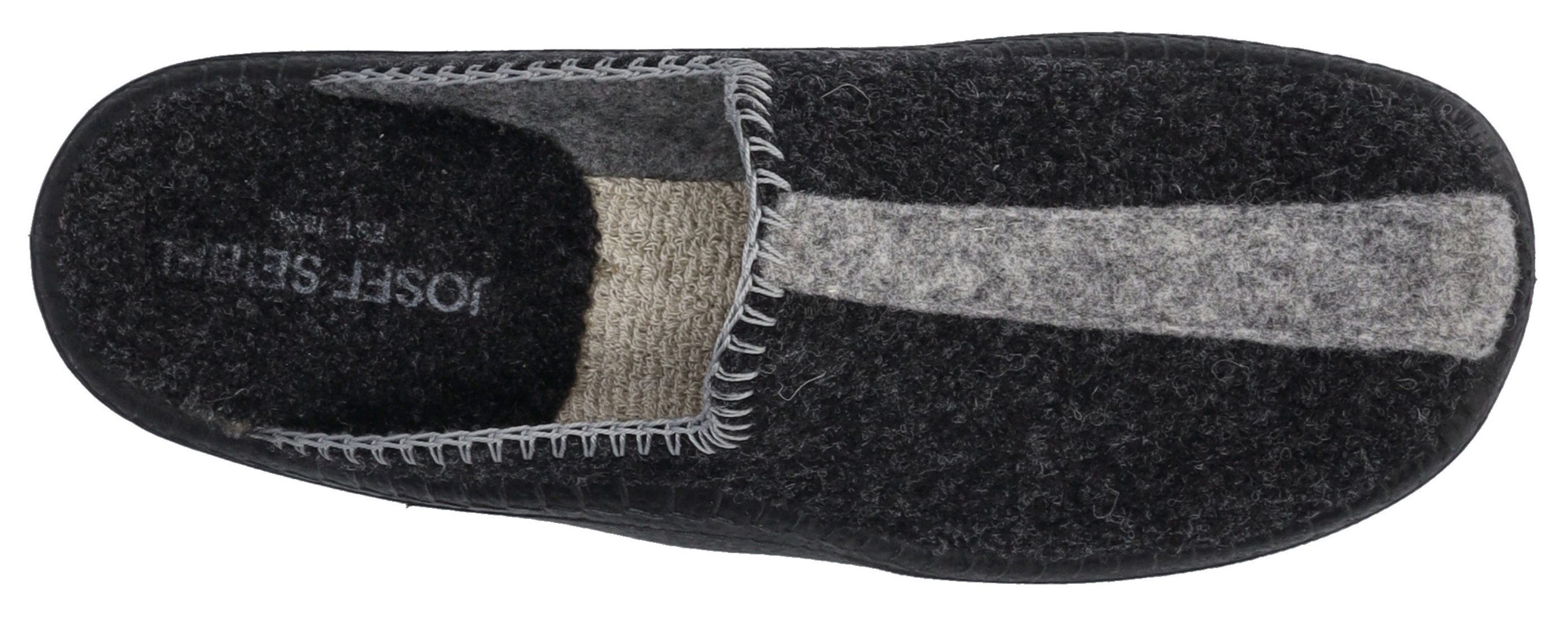 Josef Seibel Pantoffels Monaco 62 Huisschoen, slipper met decoratieve stiksels