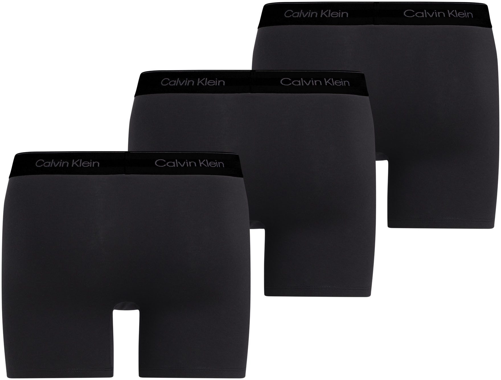 Calvin Klein Boxershort BOXER BRIEF 3PK met langere pijpen logo-elastische band (3 stuks) (set 3 stuks)