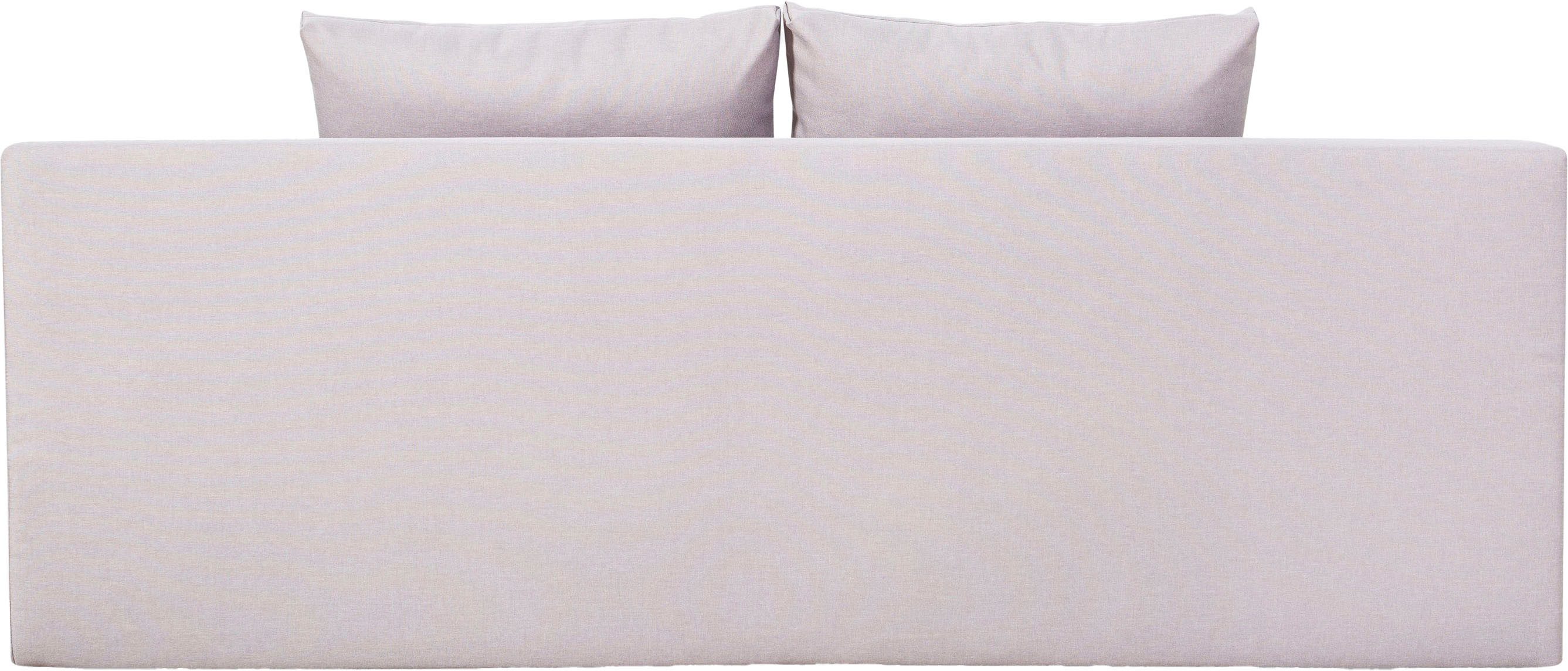COLLECTION AB Slaapbank Tania met bedfunctie en bedlade comfortabele zitcomfort: veren-kern bekleding, inclusief rugkussen