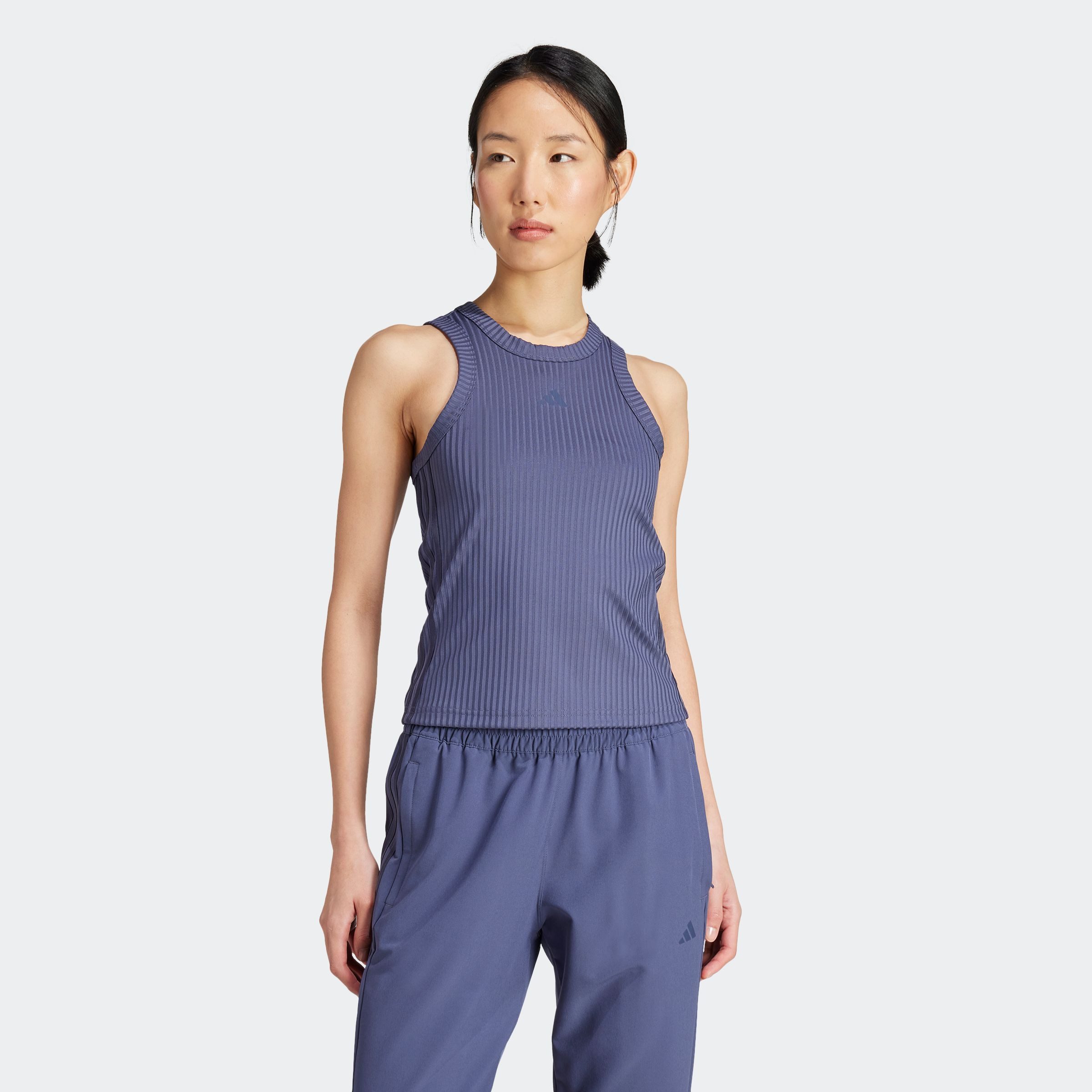 adidas Performance Tanktop AG RIB 3S TK dames tanktops maat XL blauw