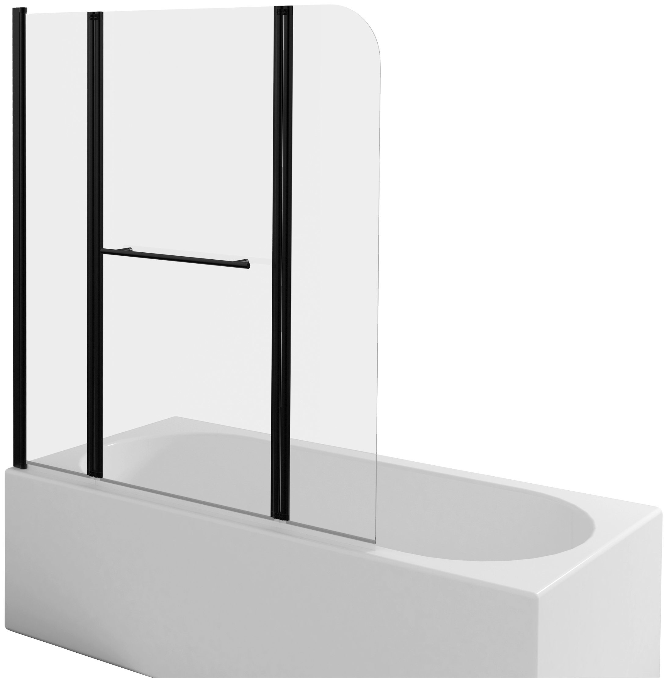 Marwell Badscherm Factory Breedte: 100 cm, 75 cm x 3 cm (2-delig)