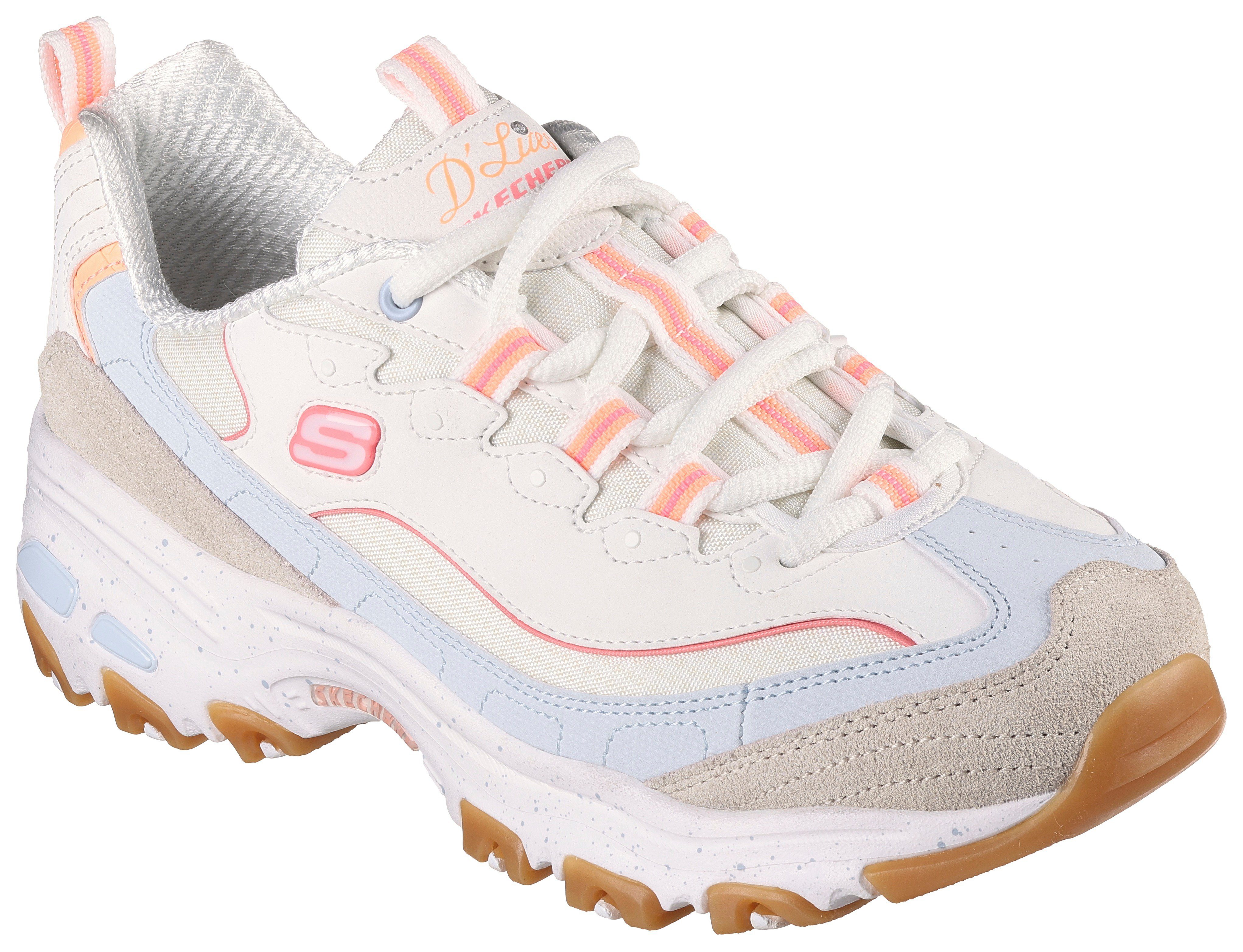 Skechers Sneakers D'LITES-BOLD VIEWS vrijetijdsschoen, lage schoen, veterschoen met air-cooled memory foam