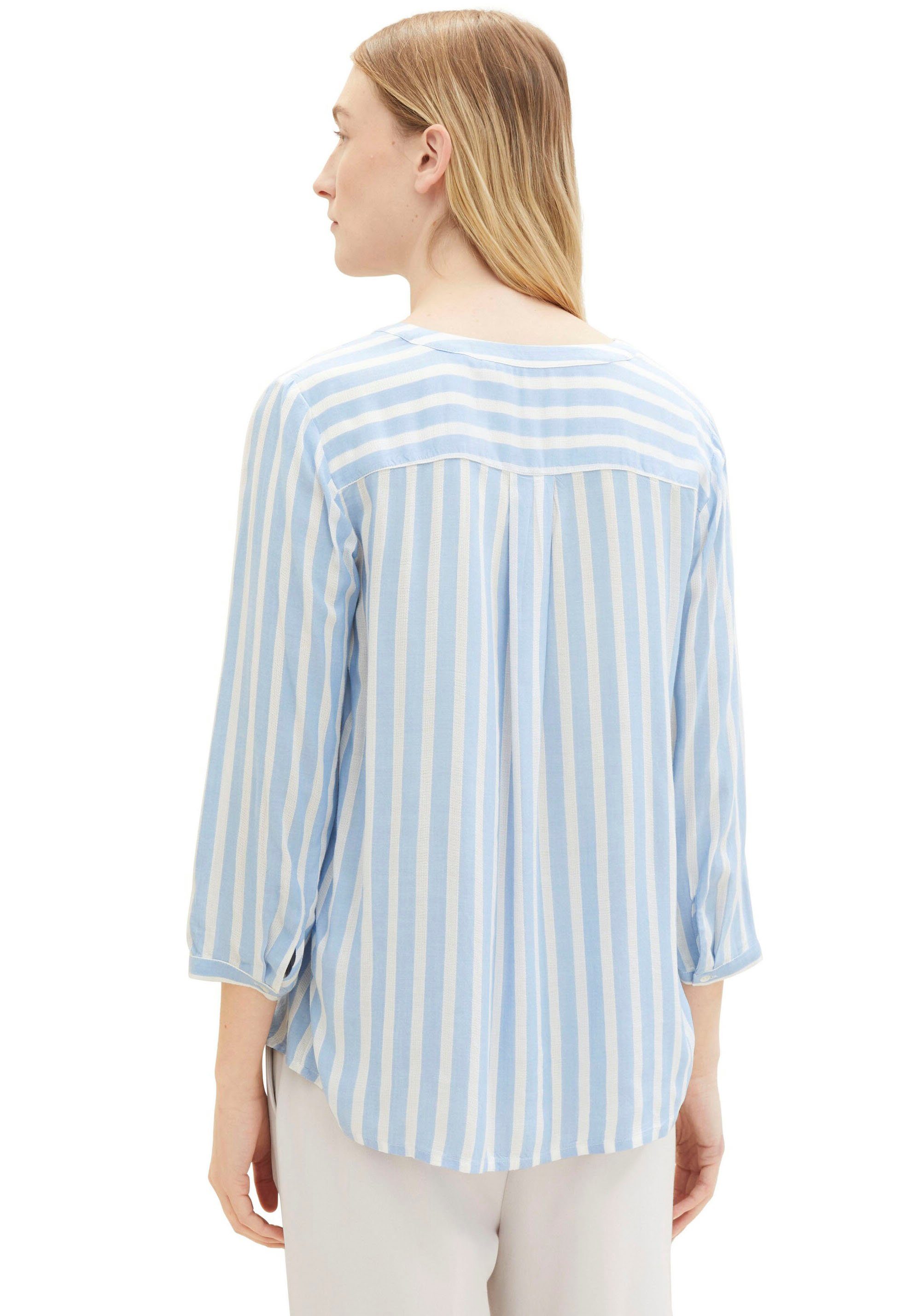 Tom Tailor Blouse zonder sluiting met verborgen knoopsluiting