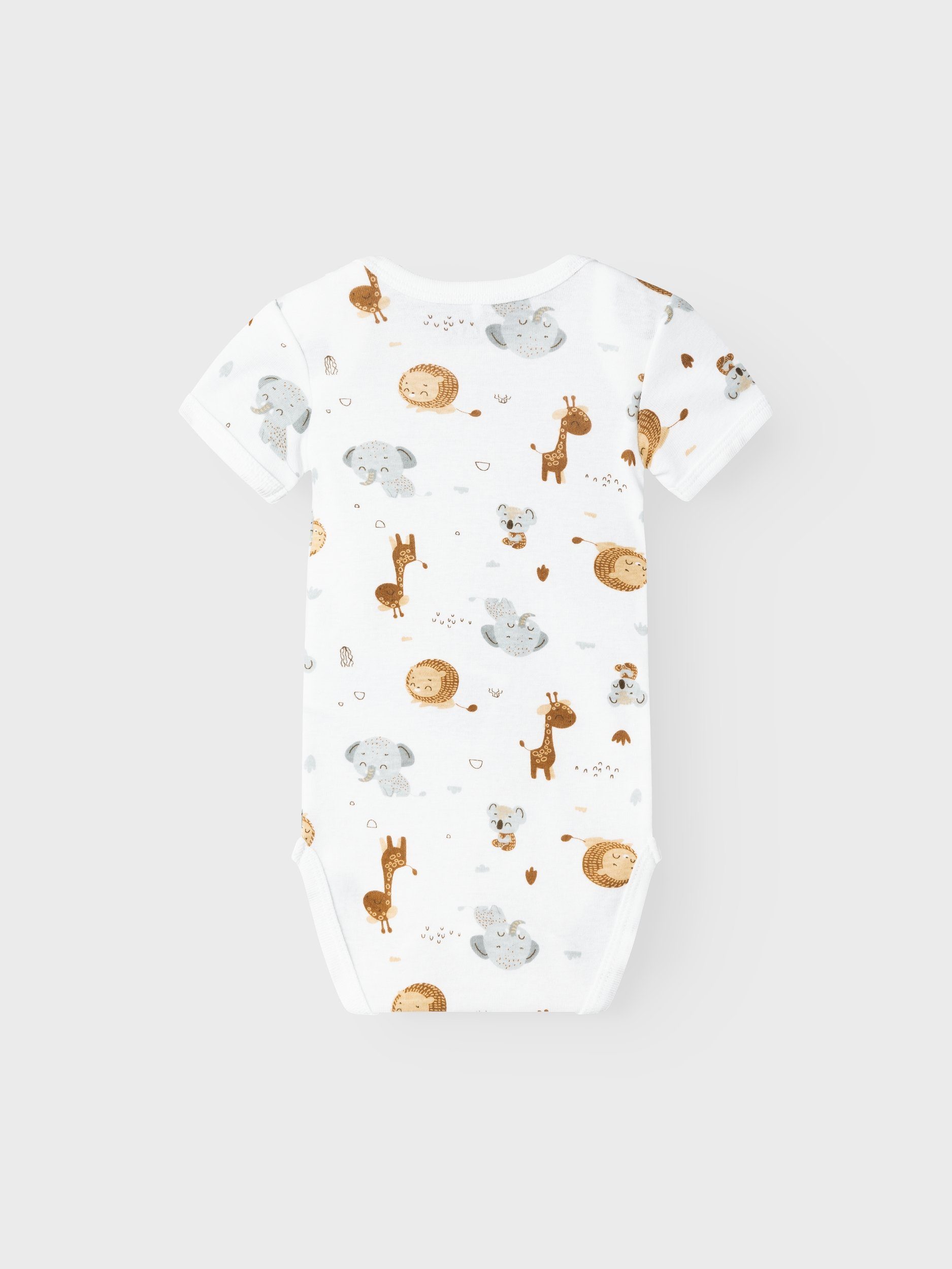 Name It Body NBNBODY 2P SS BEIGE ANIMAL NOOS (set, 2-delig)