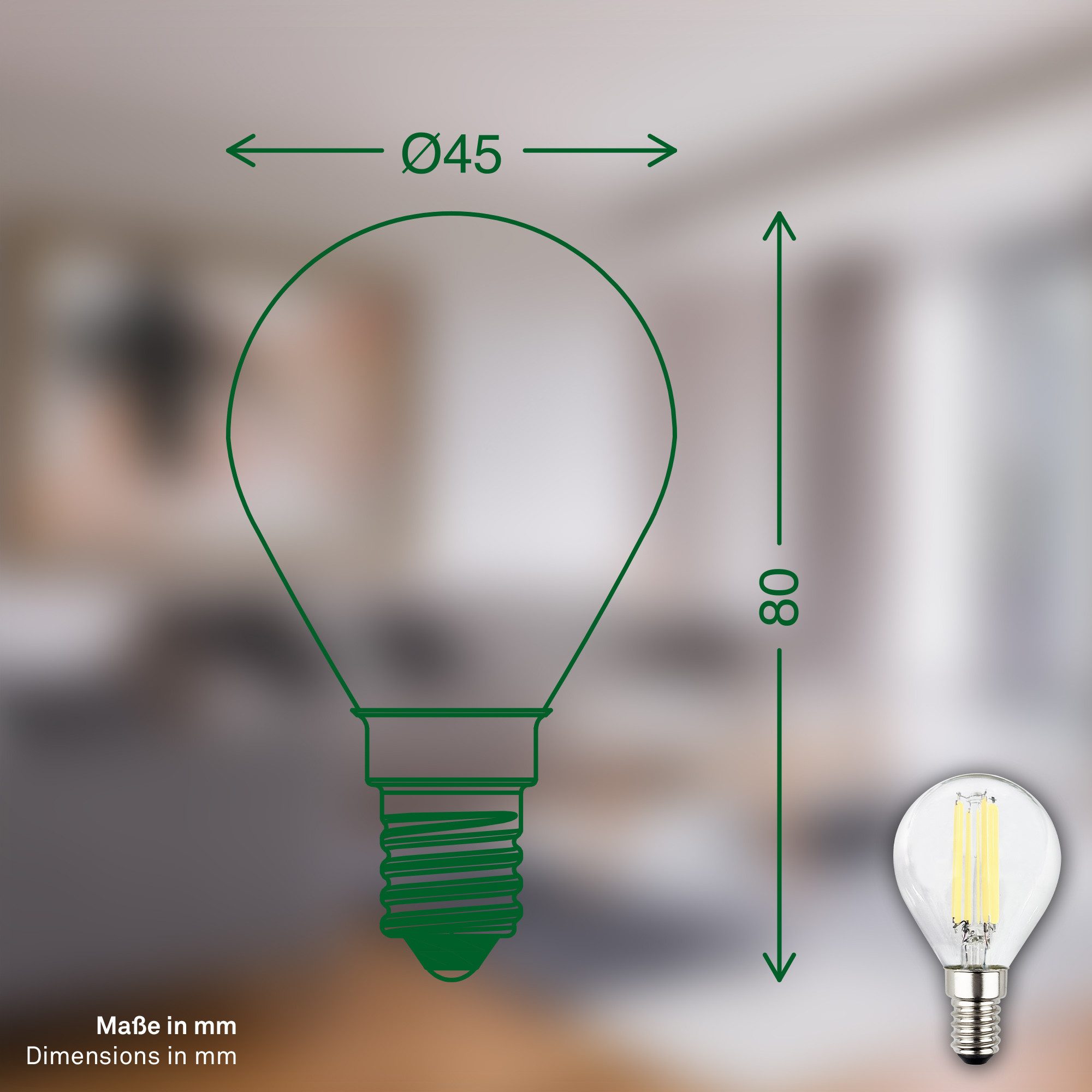 Briloner Leuchten Led-verlichting Ultra-efficiënte lichtbron EEK A, E14 Druppel, 2-pack