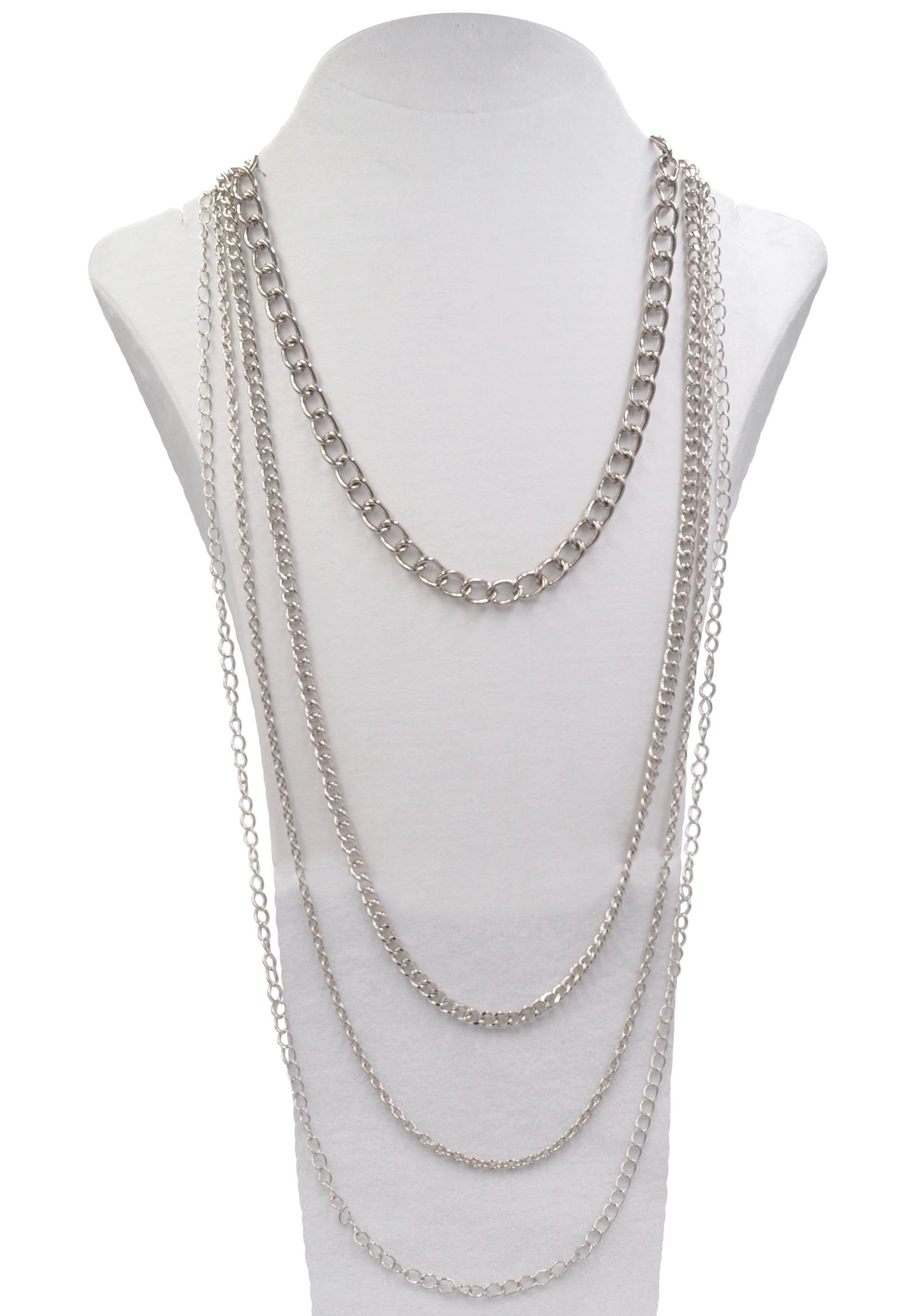 Firetti Lange ketting Lang Laagjes met zirkoon (synthetisch)