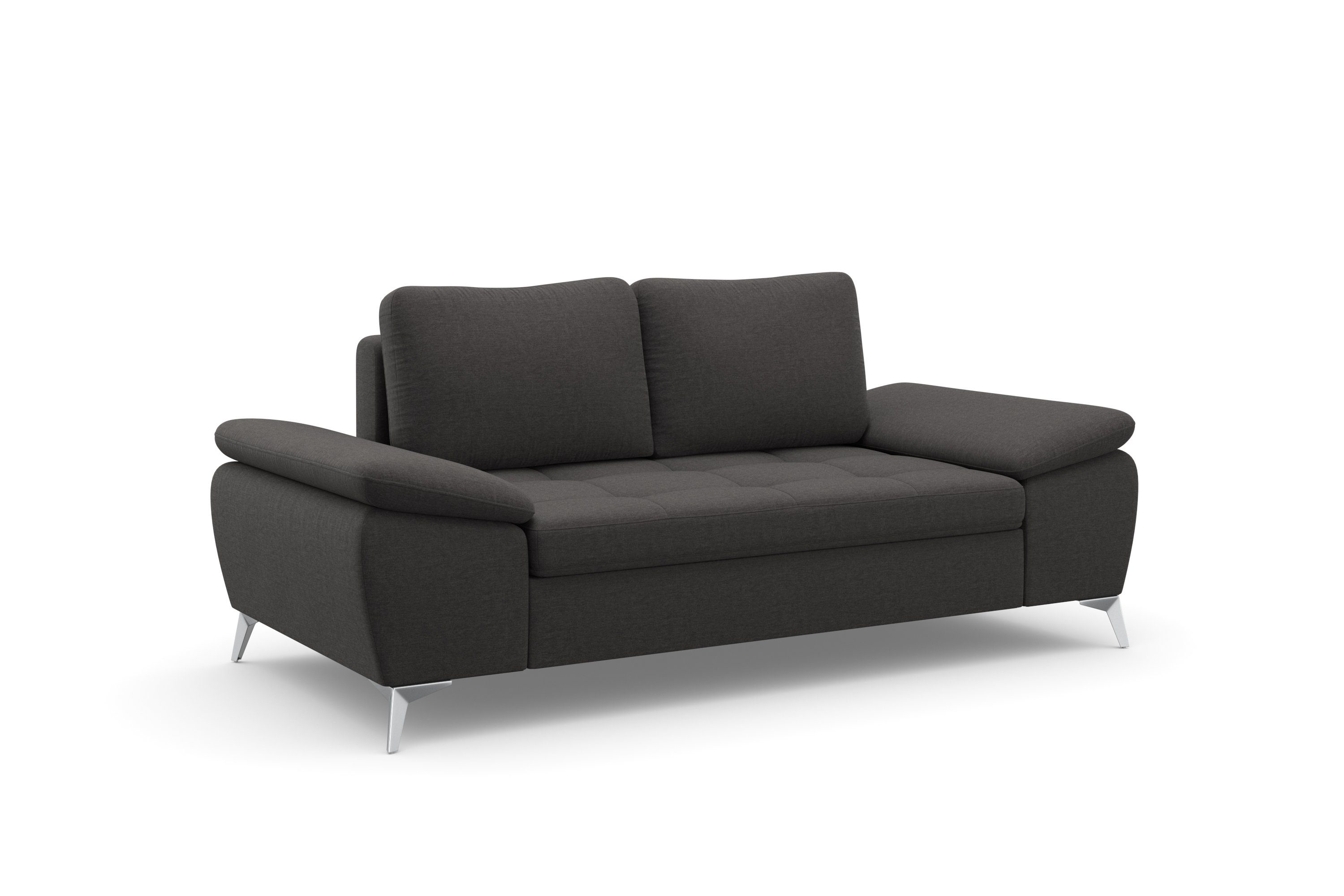 sit&more 2-zitsbank Latigo met hoogwaardige metalen voetjes