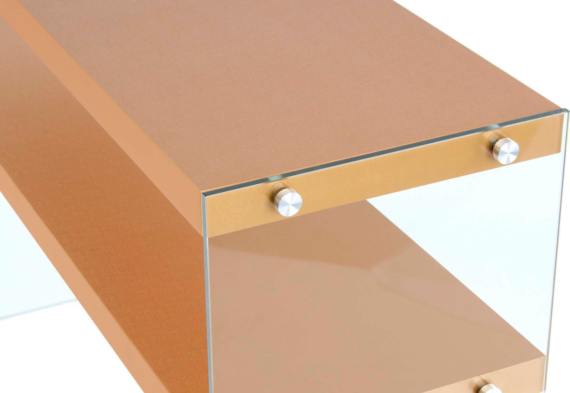 Kayoom Sidetable Elementary, vierkante vorm, veel opslagruimte Oppervlakken, gehard glas, onderhoudsvriendelijk, effen ontwerp (1 stuk)