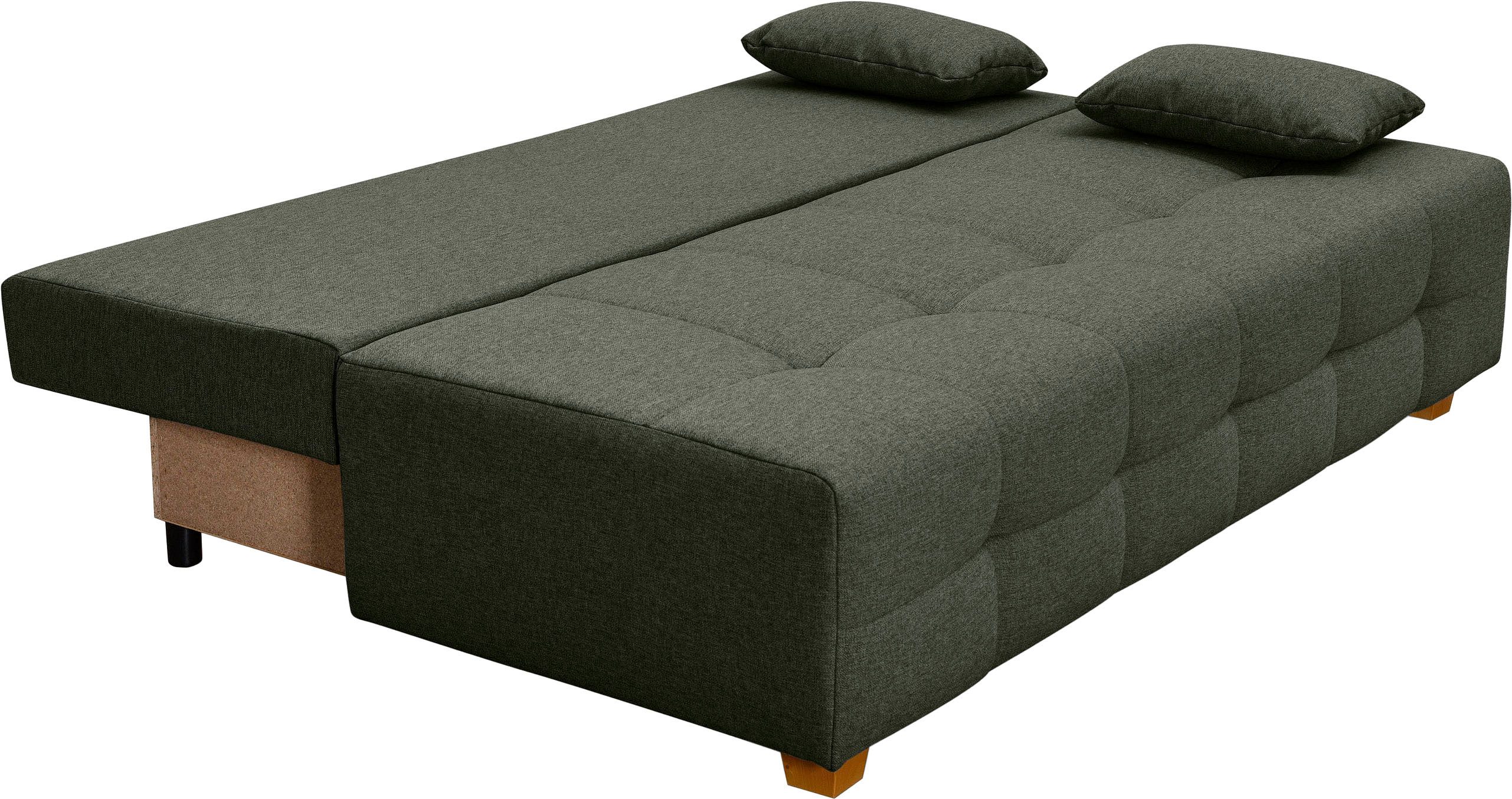 COLLECTION AB Slaapbank Bella Slaapbank, bedlade, bonellvering, rugkussen, armleuningkussen