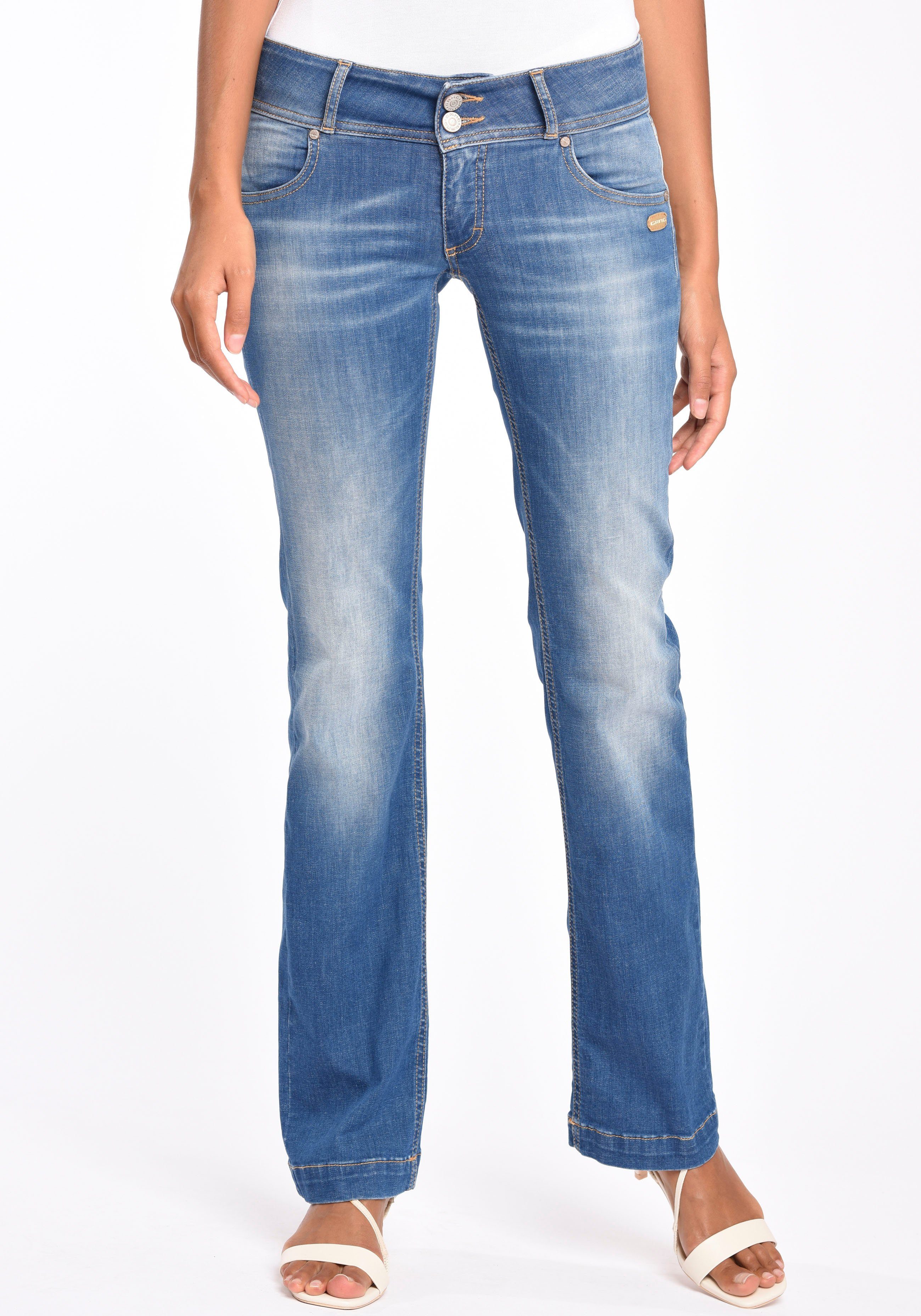 GANG Bootcut jeans 94FIONA met fadeout-effecten