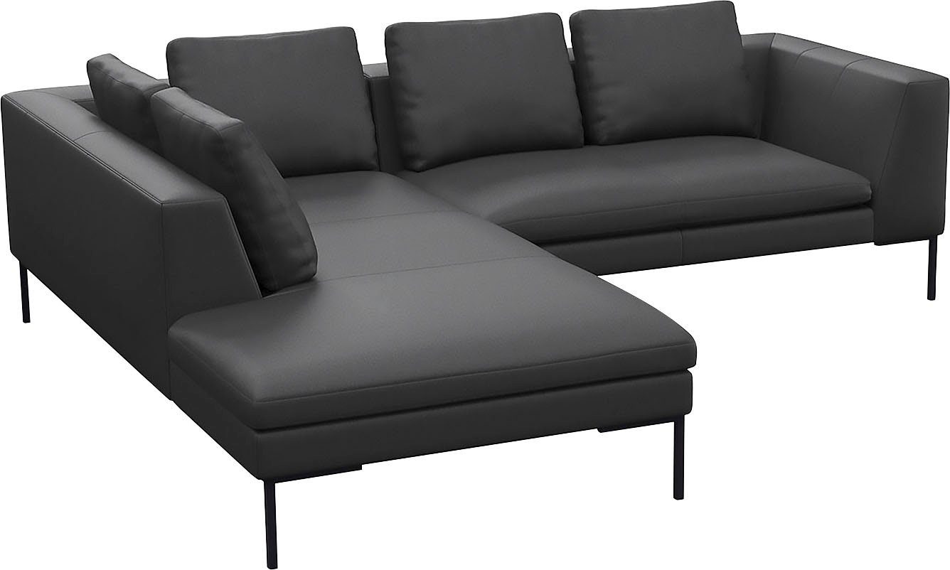 FLEXLUX Hoekbank Loano, super comfortabel zitcomfort door koudschuim in de zitting, L-vorm