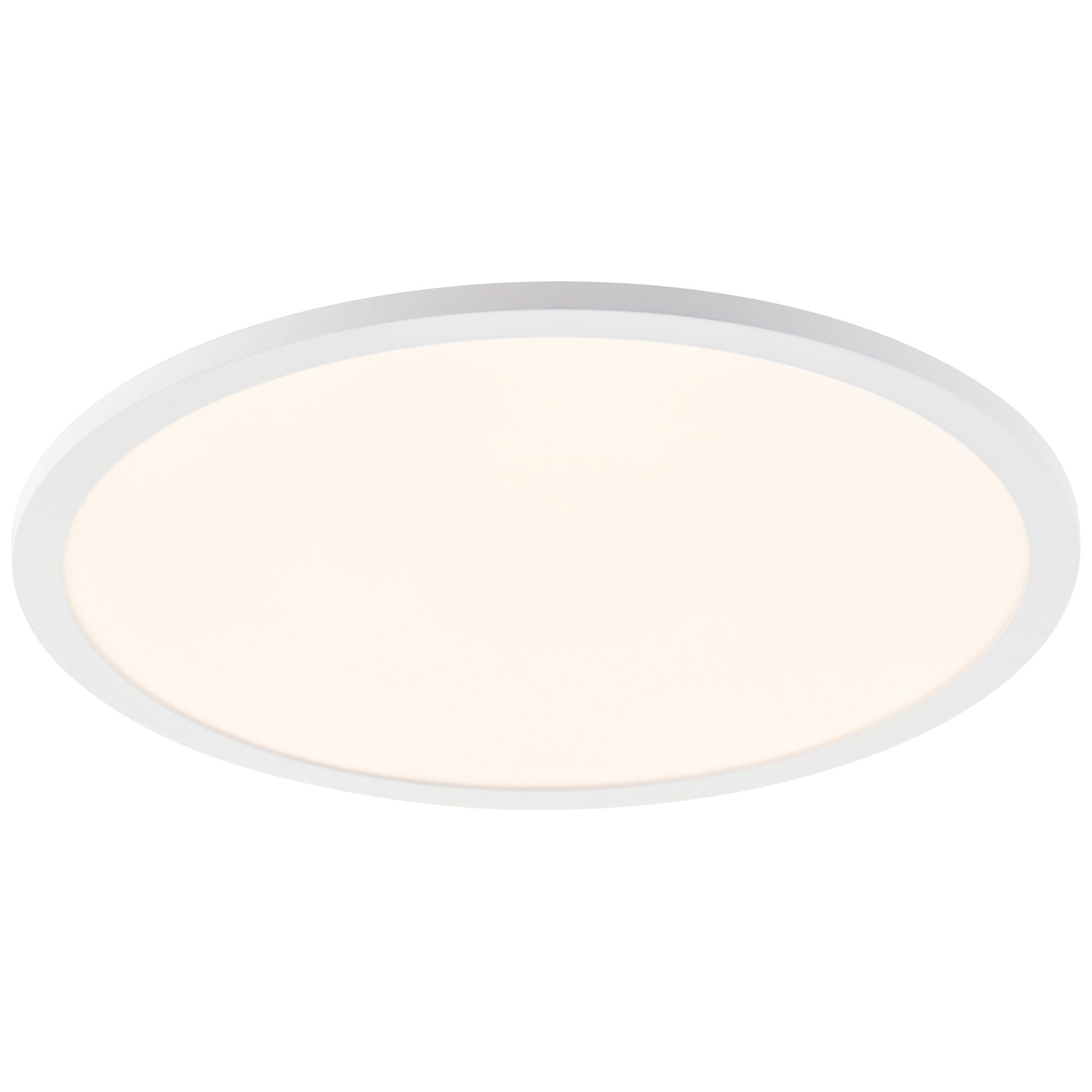 Brilliant Leuchten Led-plafondlamp Briston Ø 42 cm, 1800 lm, 3000-6500 K, dimbaar, afstandsbediening, aluminium, wit