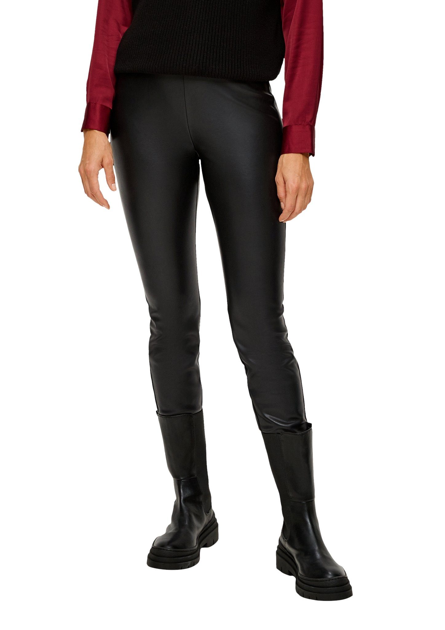 s.Oliver Legging in leerlook en extra slim