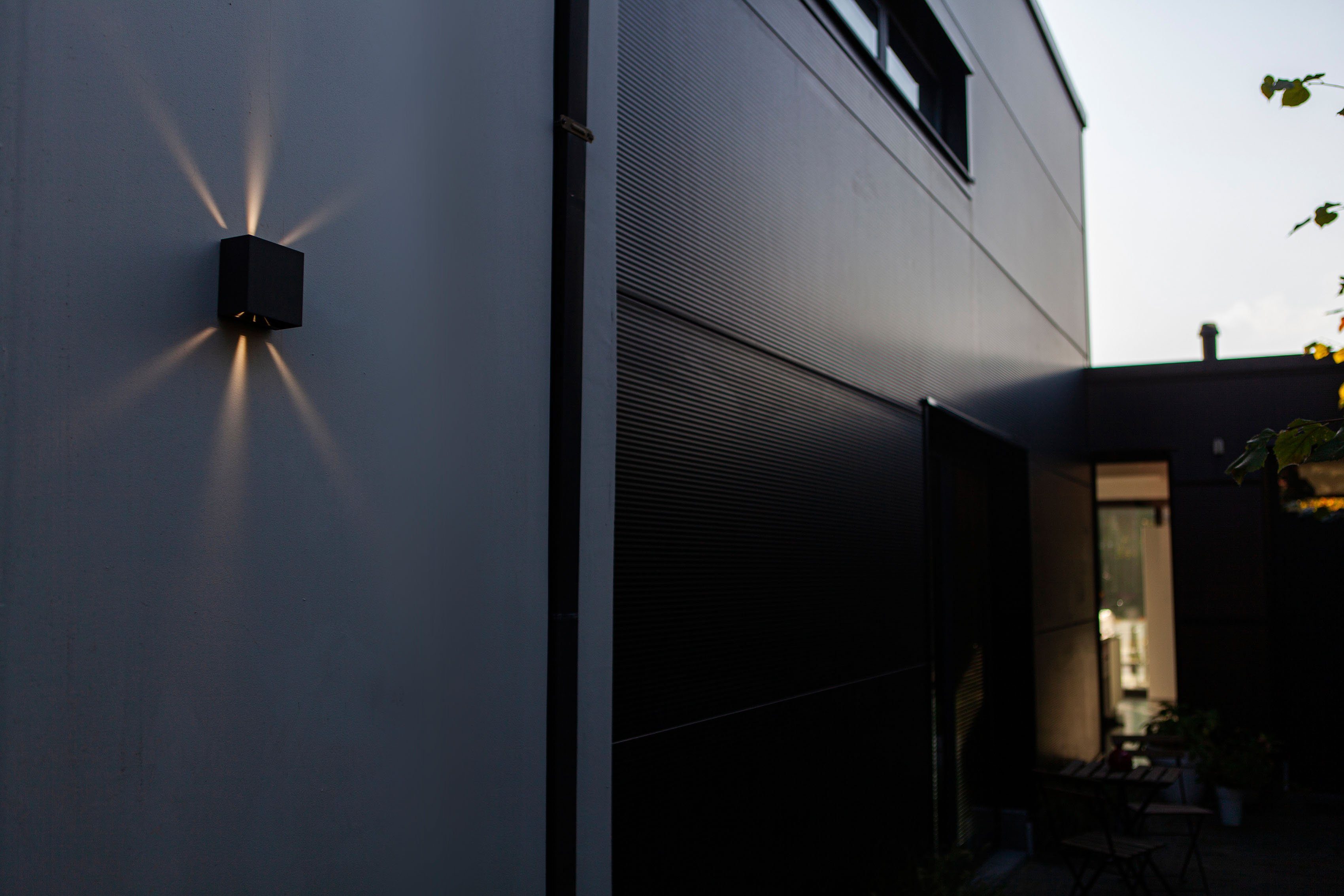 LUTEC Ledwandlamp voor buiten Gemini (1 stuk)