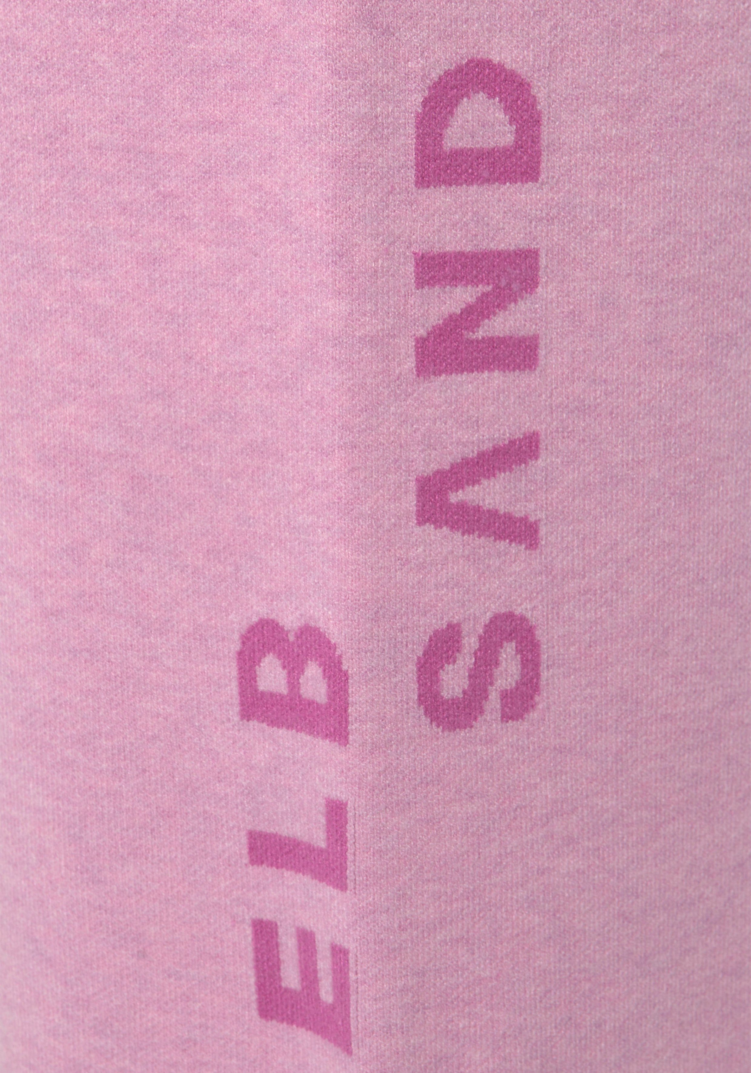 Elbsand Tricotbroek -Loungebroek met wijde pijpen en geborduurd logo, loungewear