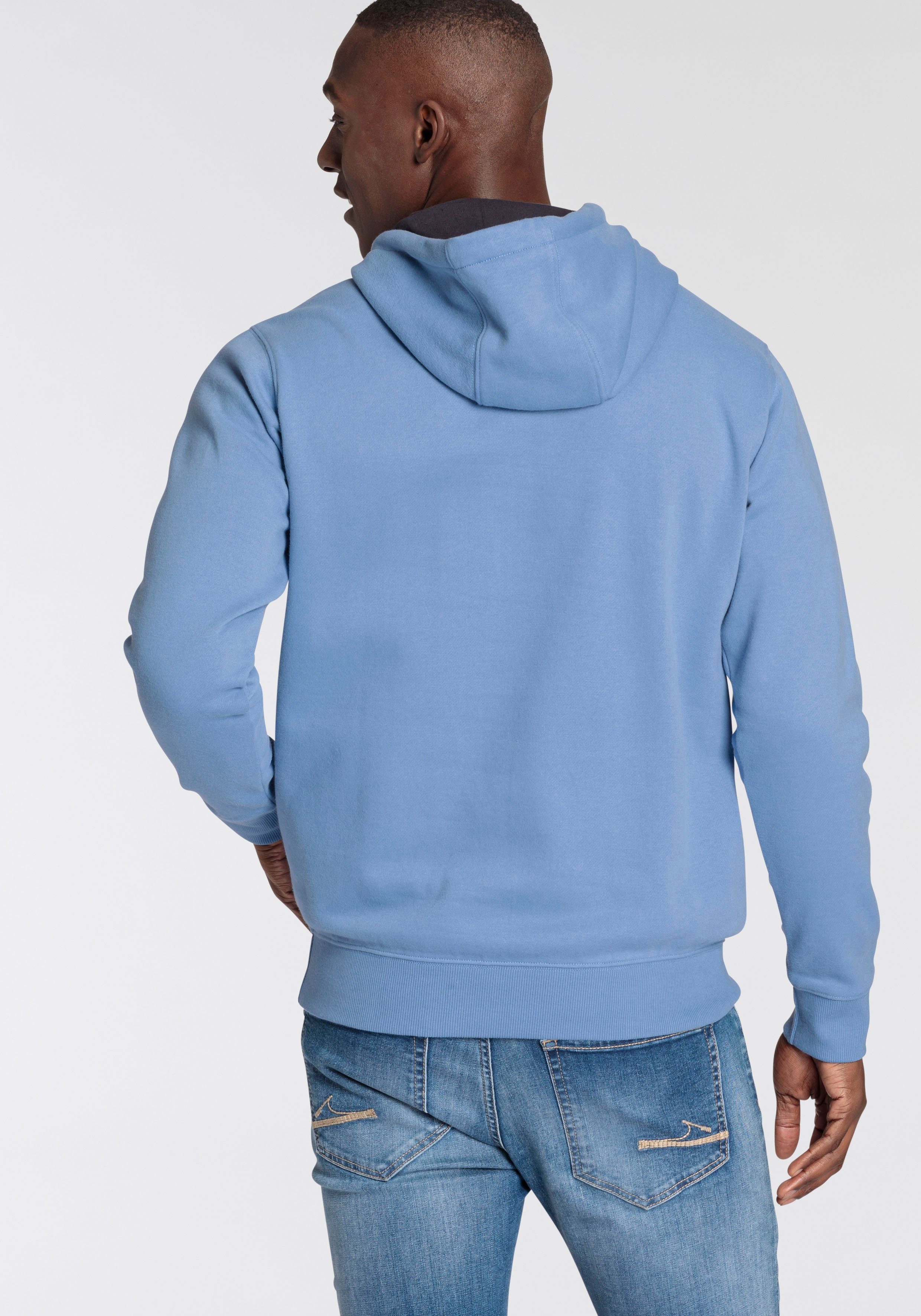 DELMAO Hoodie Lange mouwen, losse pasvorm, met print, met capuchon