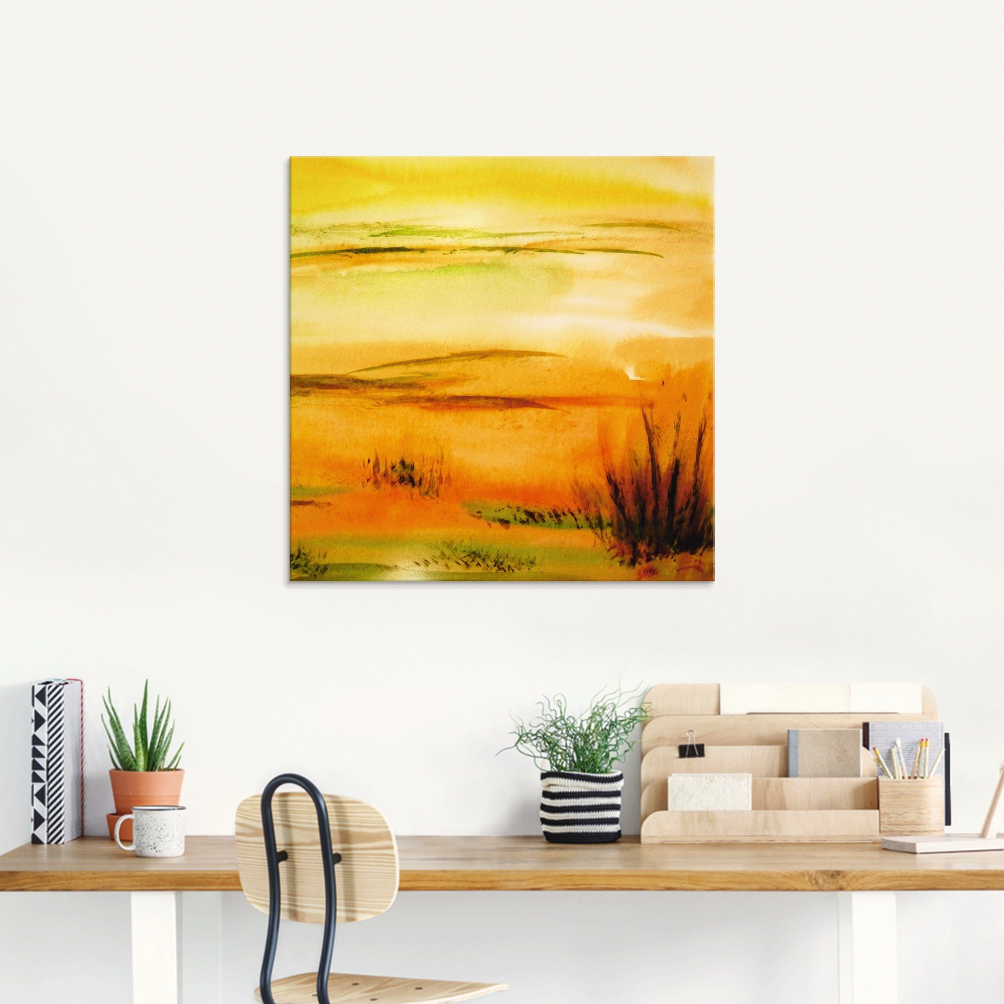 Artland Print op glas Heet zand in verschillende maten