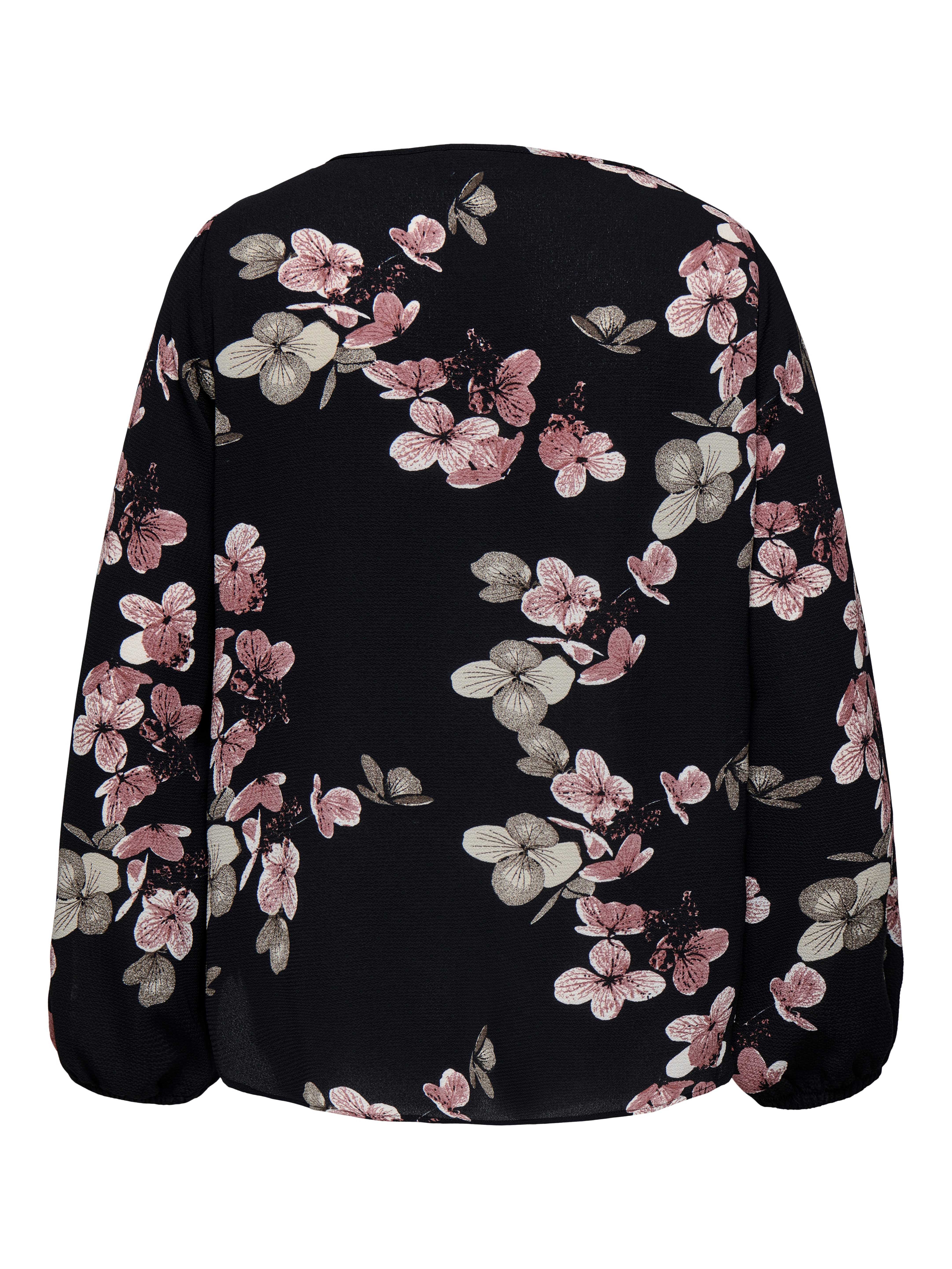 ONLY CARMAKOMA Shirt CARVICA LIFE L/S V-NECK TOP WVN NOOS