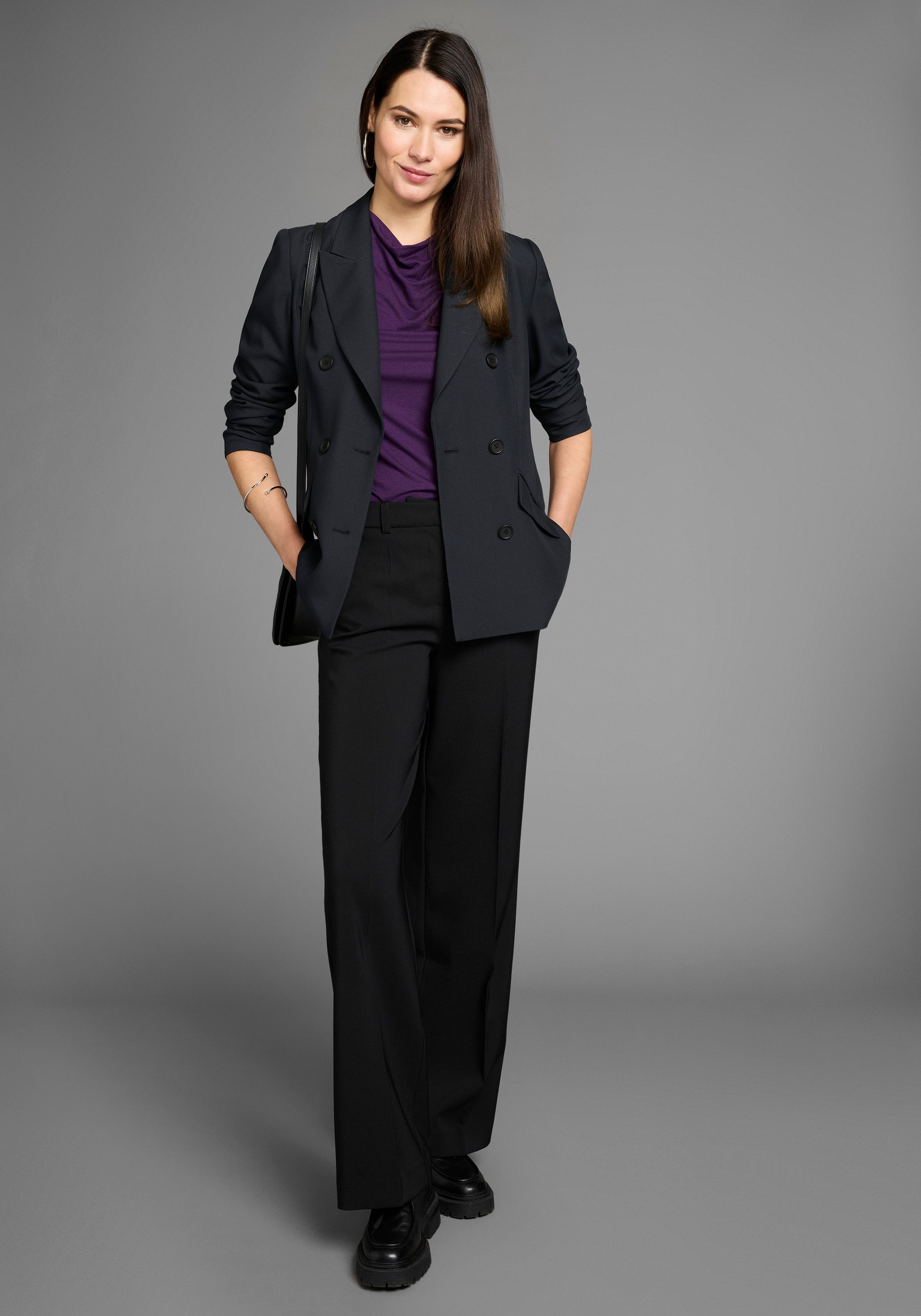 HECHTER PARIS Top met cascadehals